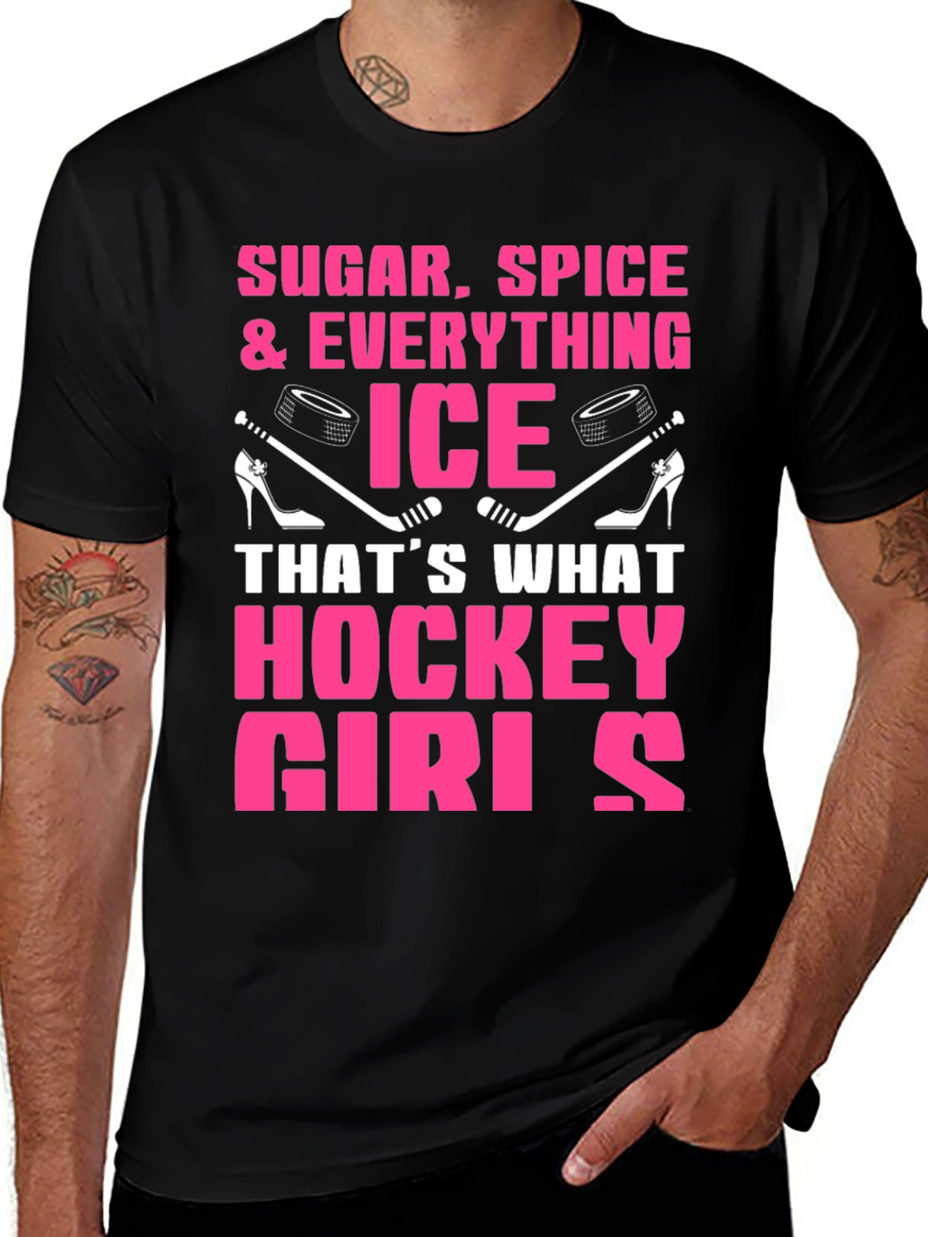 Sugar Spice Hockey Girls T-Shirt