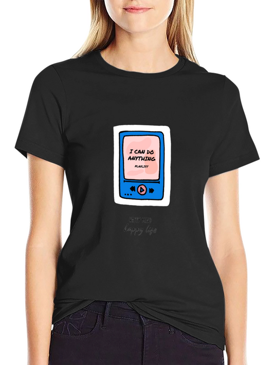 Motivational Playlist Graphic Tee - I Can Do Anything