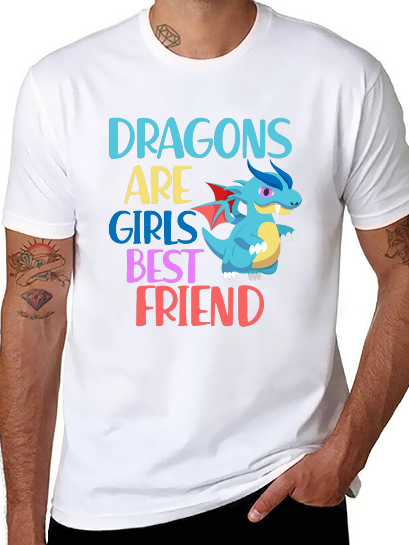 Girls Best Friend Dragon Graphic Tee
