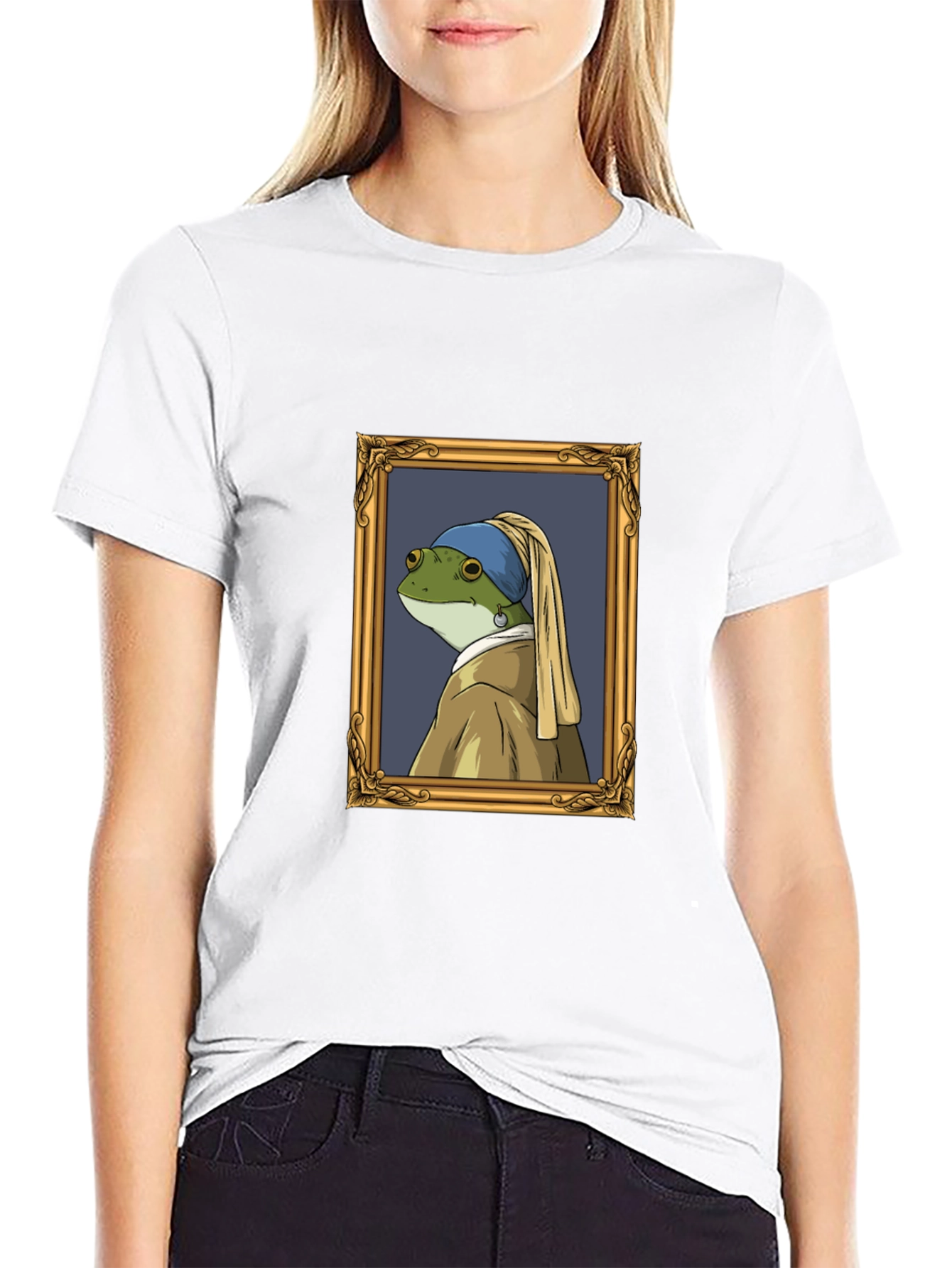 Frog with a Pearl Earring T-Shirt