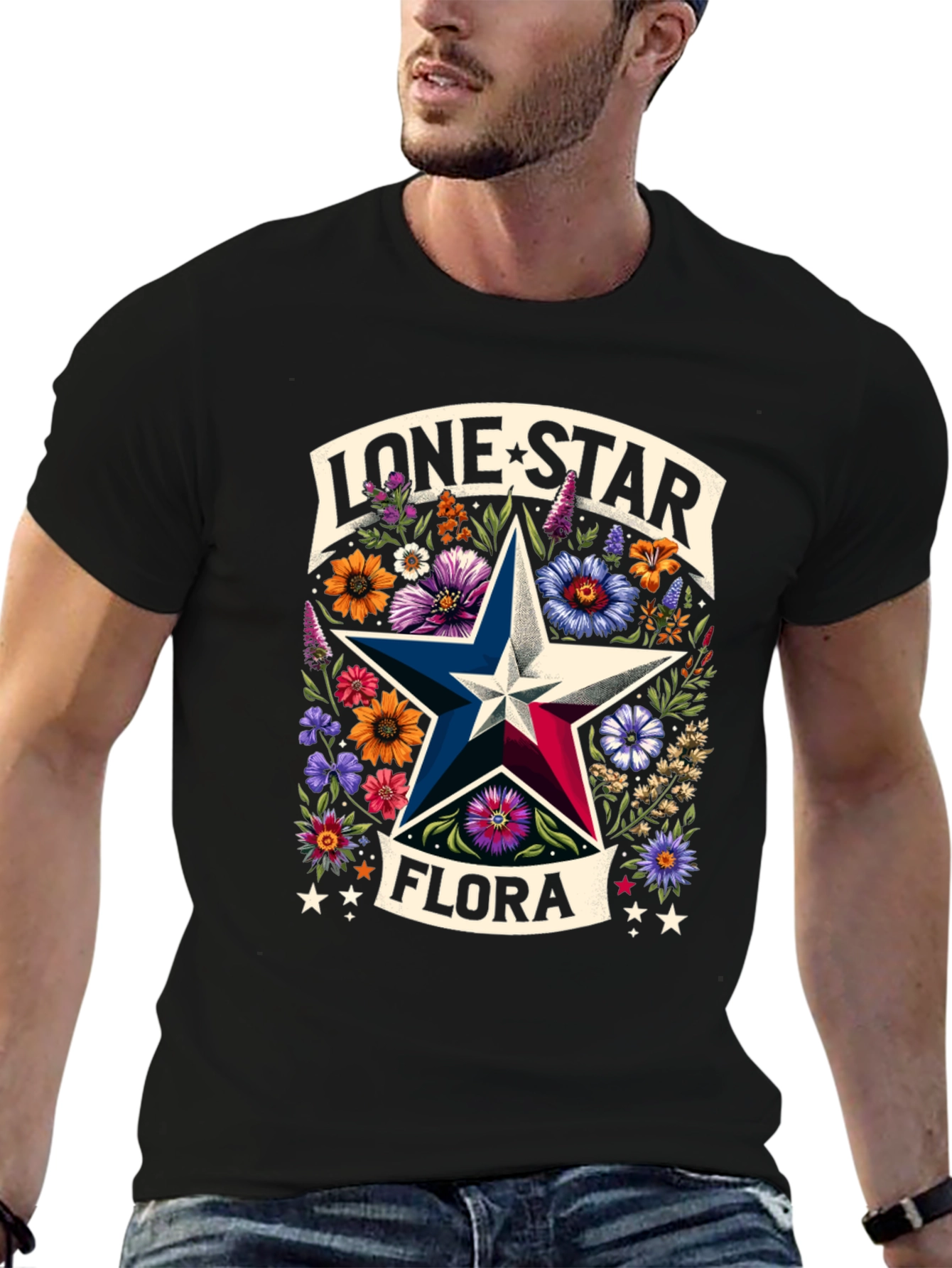 Lone Star Flora Graphic Tee - Texas Pride!