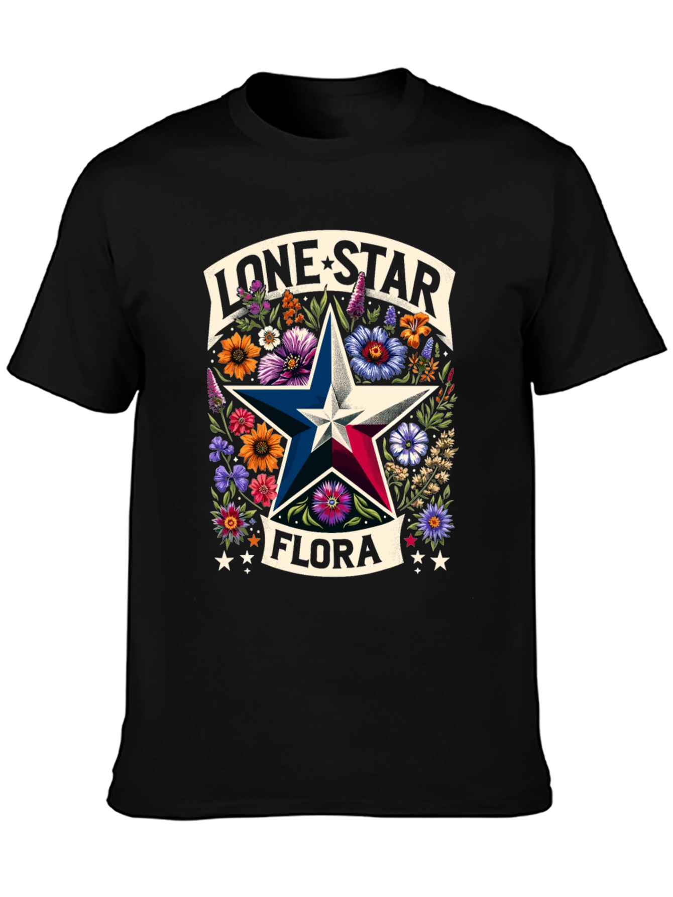 Lone Star Flora Graphic Tee - Texas Pride!