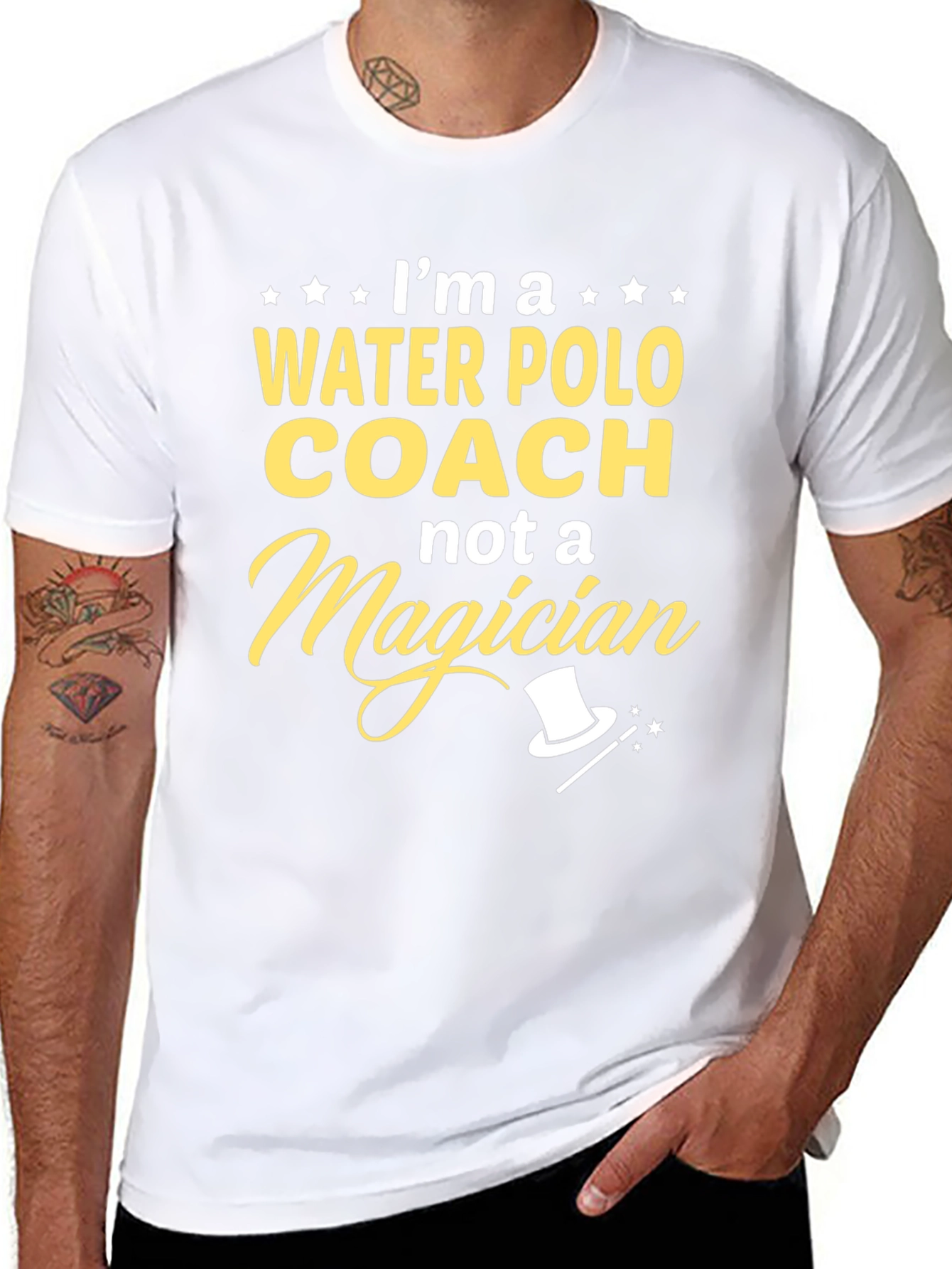 Water Polo Coach T-Shirt - Not a Magician Tee