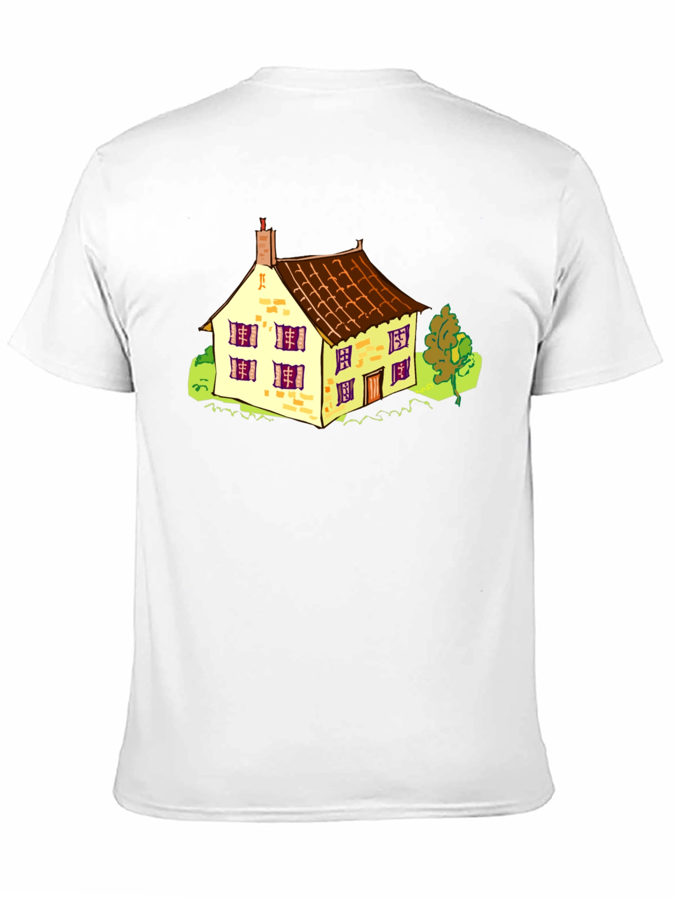 Cartoon House Graphic T-Shirt
