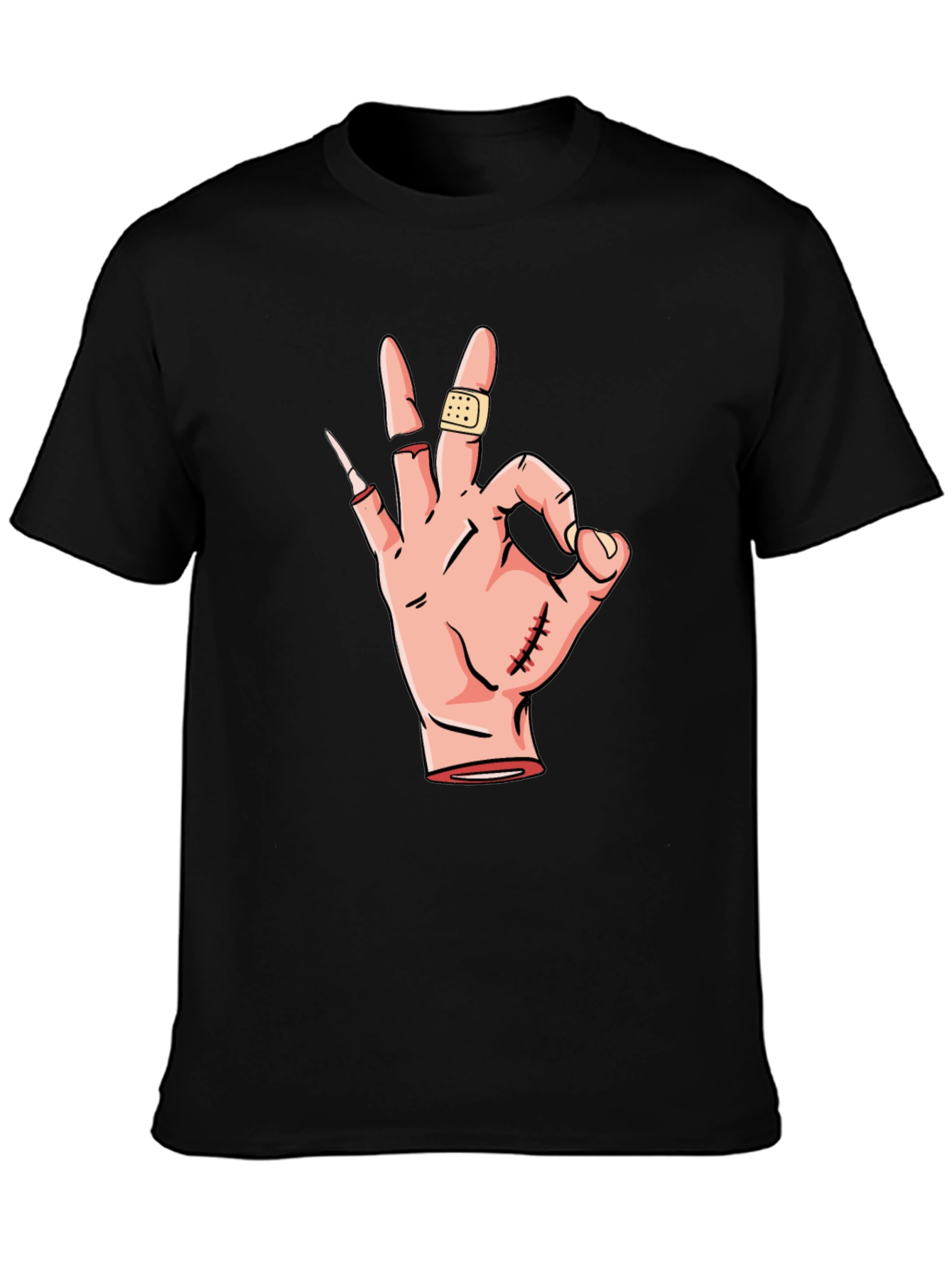 OK Hand Gesture Graphic T-Shirt