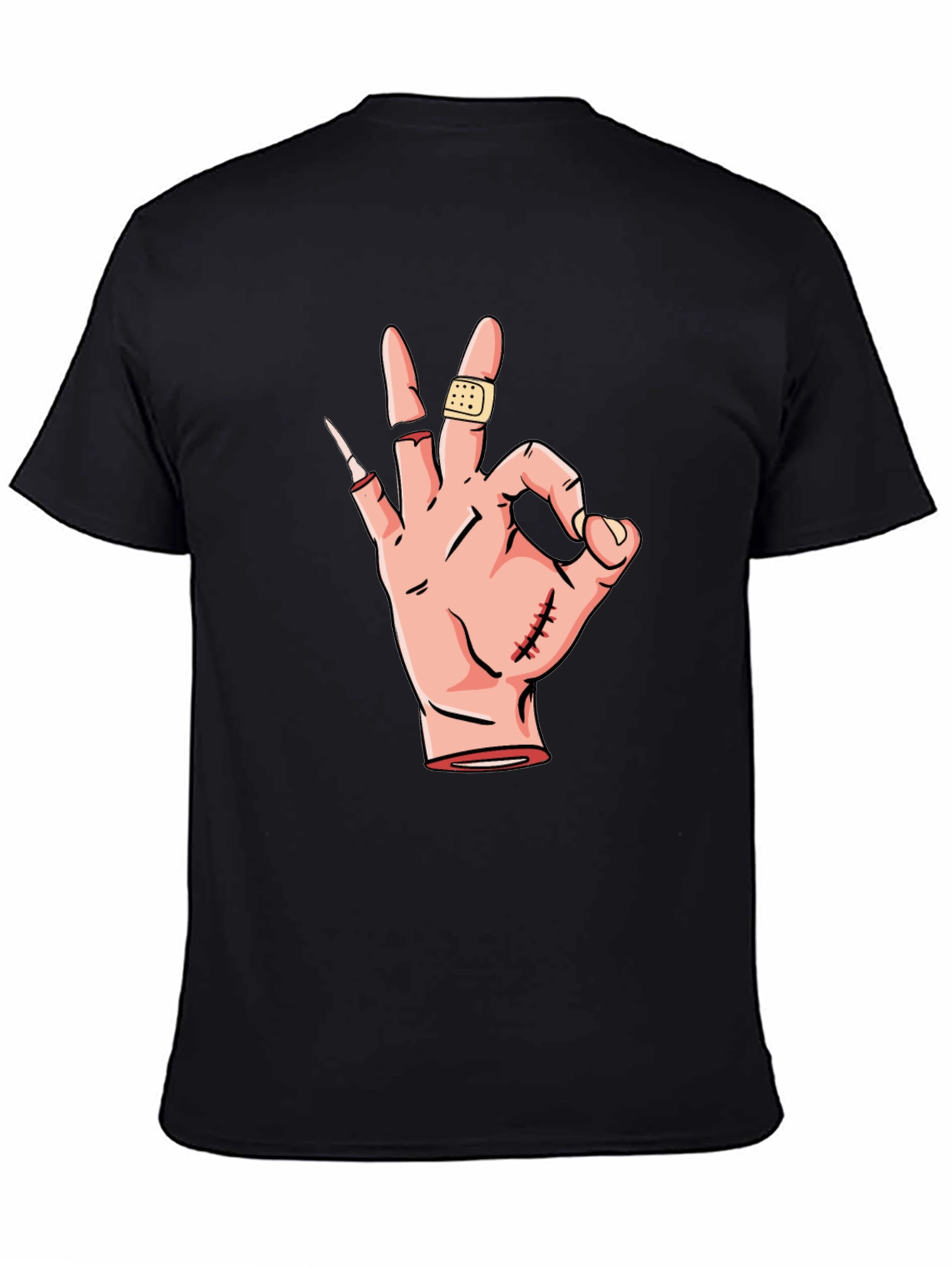 OK Hand Gesture Graphic T-Shirt