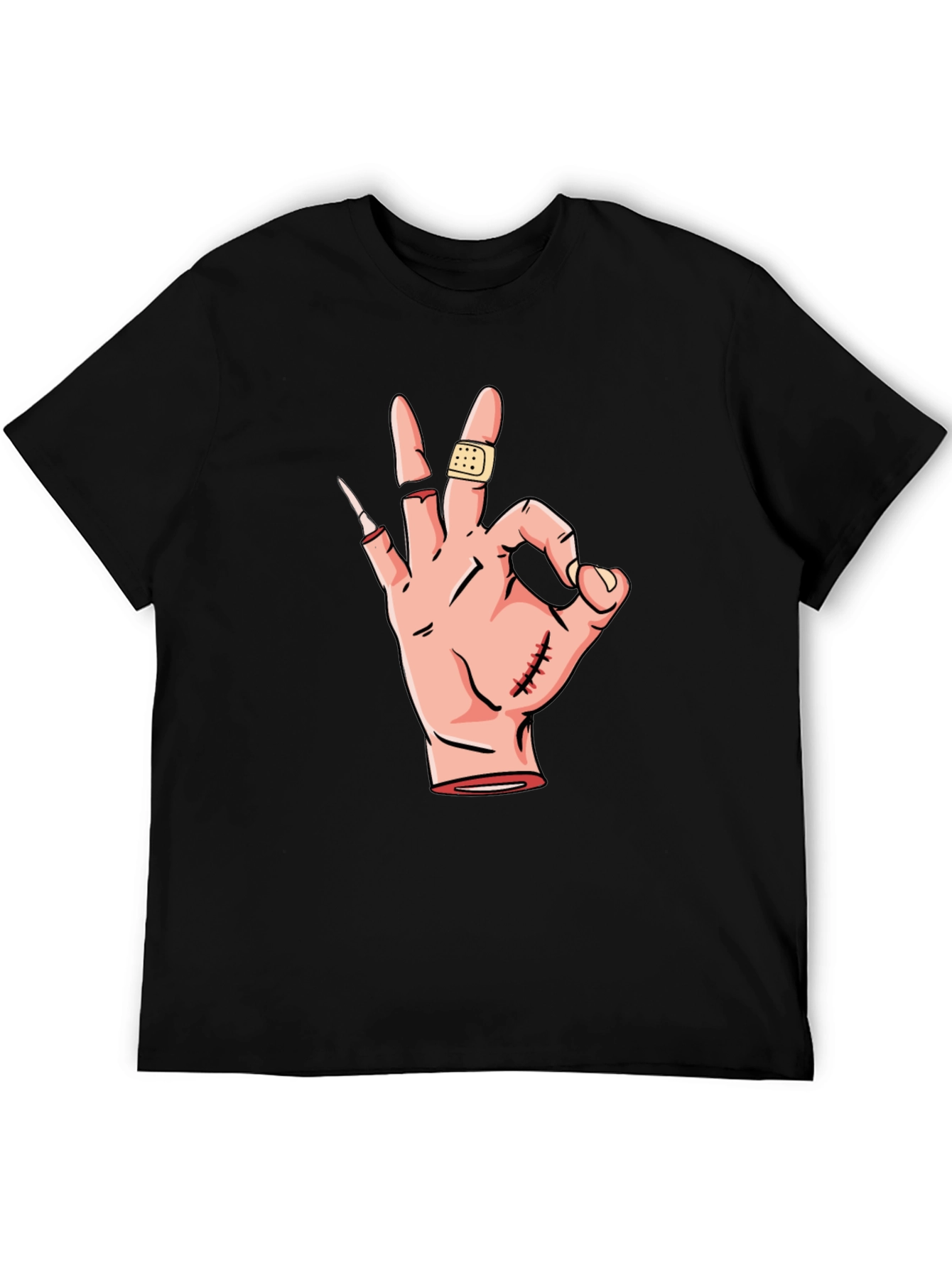 OK Hand Gesture Graphic T-Shirt