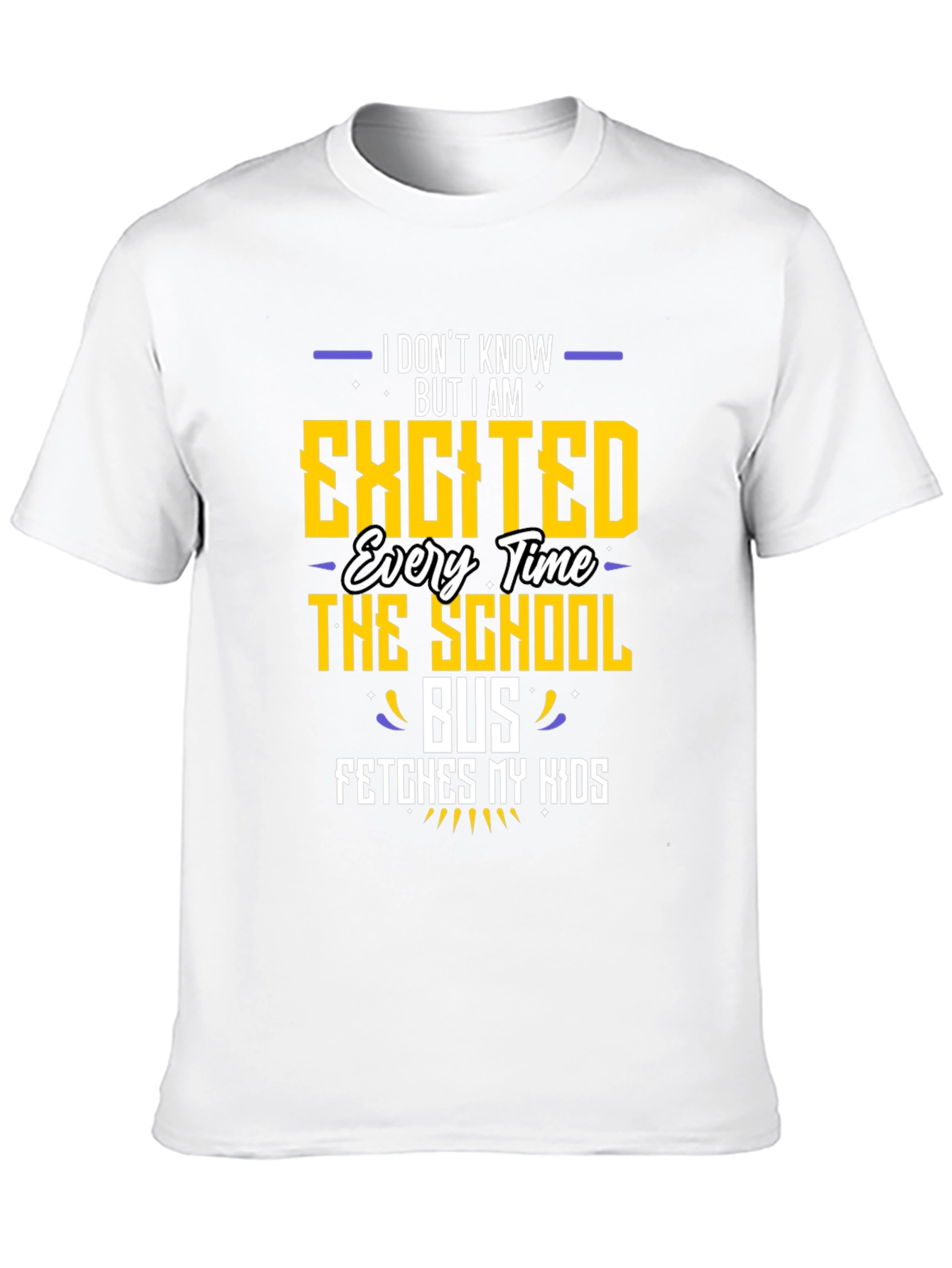 Excited School Bus Dad T-Shirt