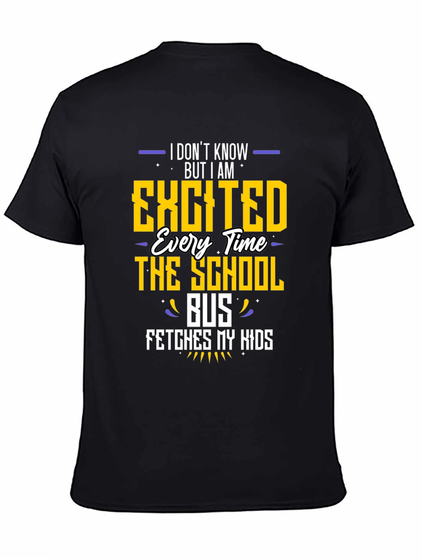 Excited School Bus Dad T-Shirt