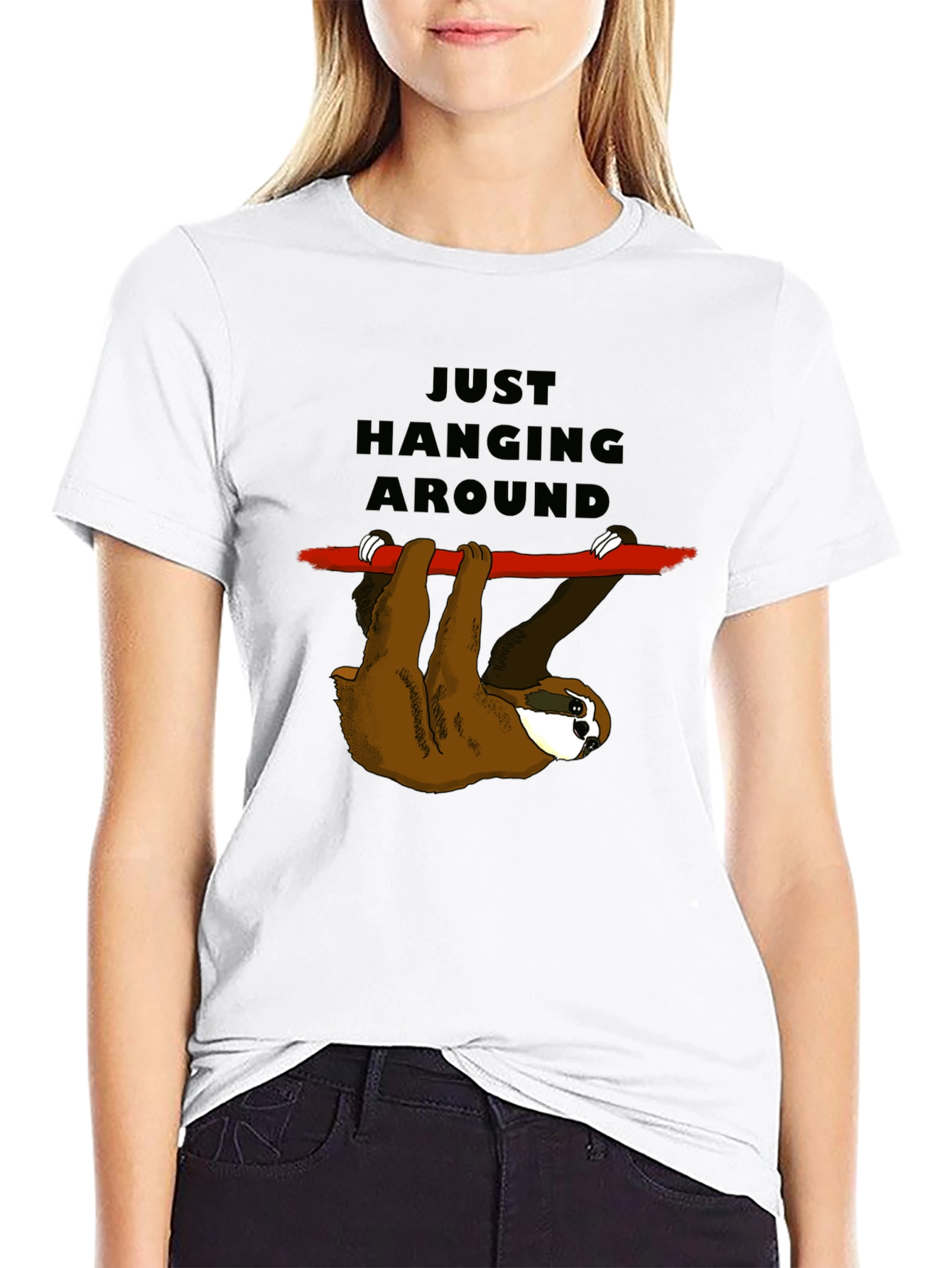 Just Hanging Around Sloth T-Shirt