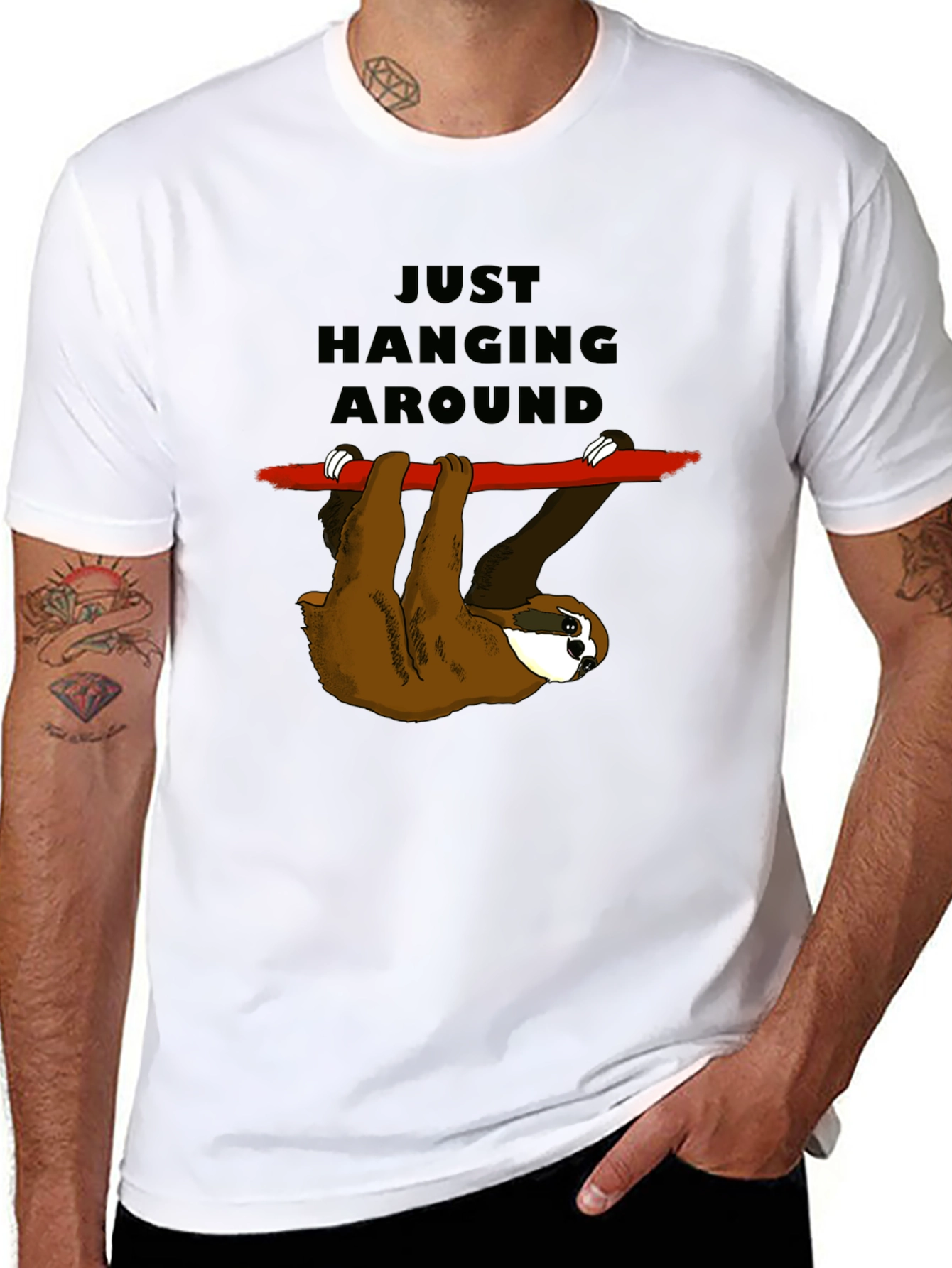 Just Hanging Around Sloth T-Shirt