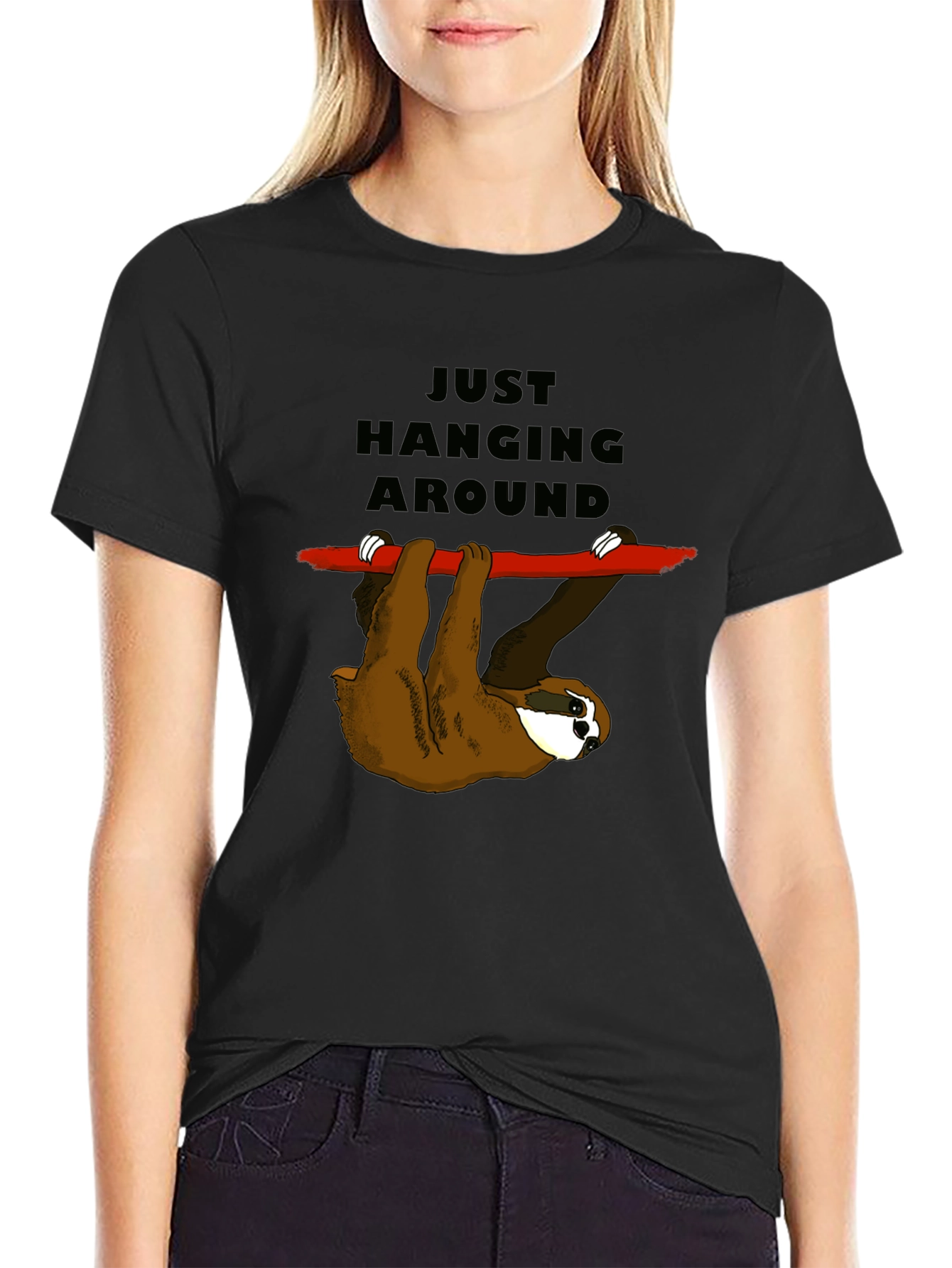 Just Hanging Around Sloth T-Shirt