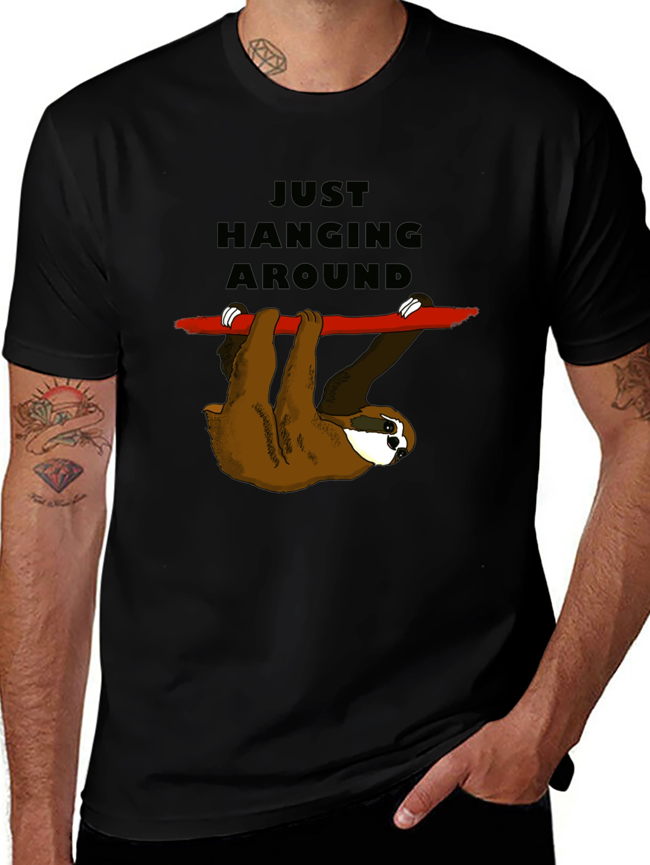 Just Hanging Around Sloth T-Shirt