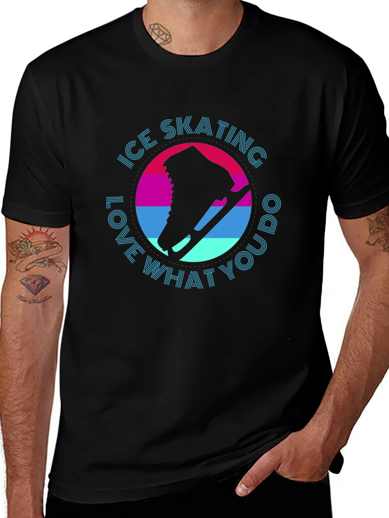 Ice Skating Graphic Tee - Love What You Do