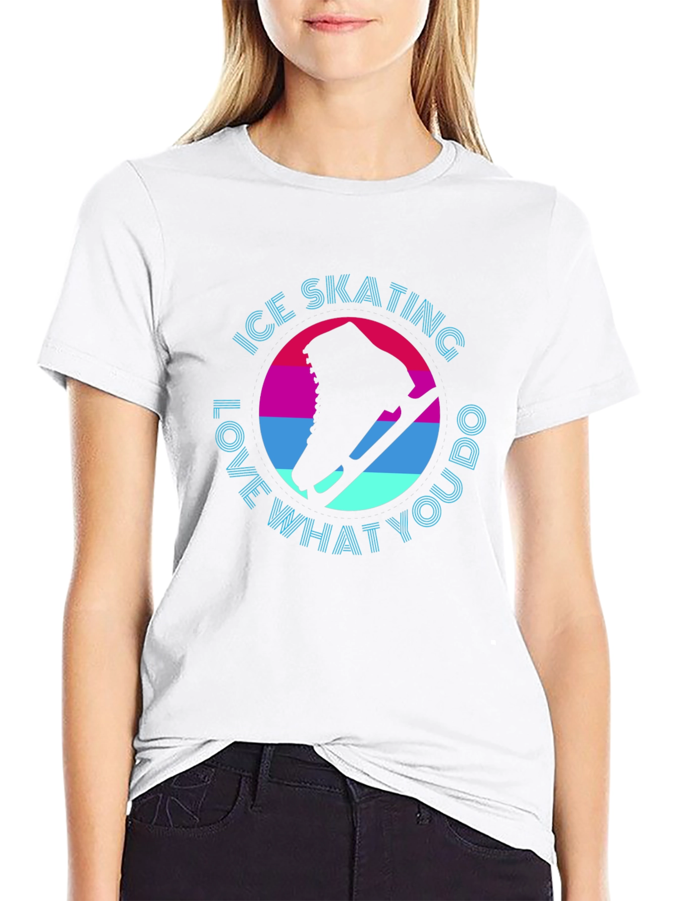 Ice Skating Graphic Tee - Love What You Do