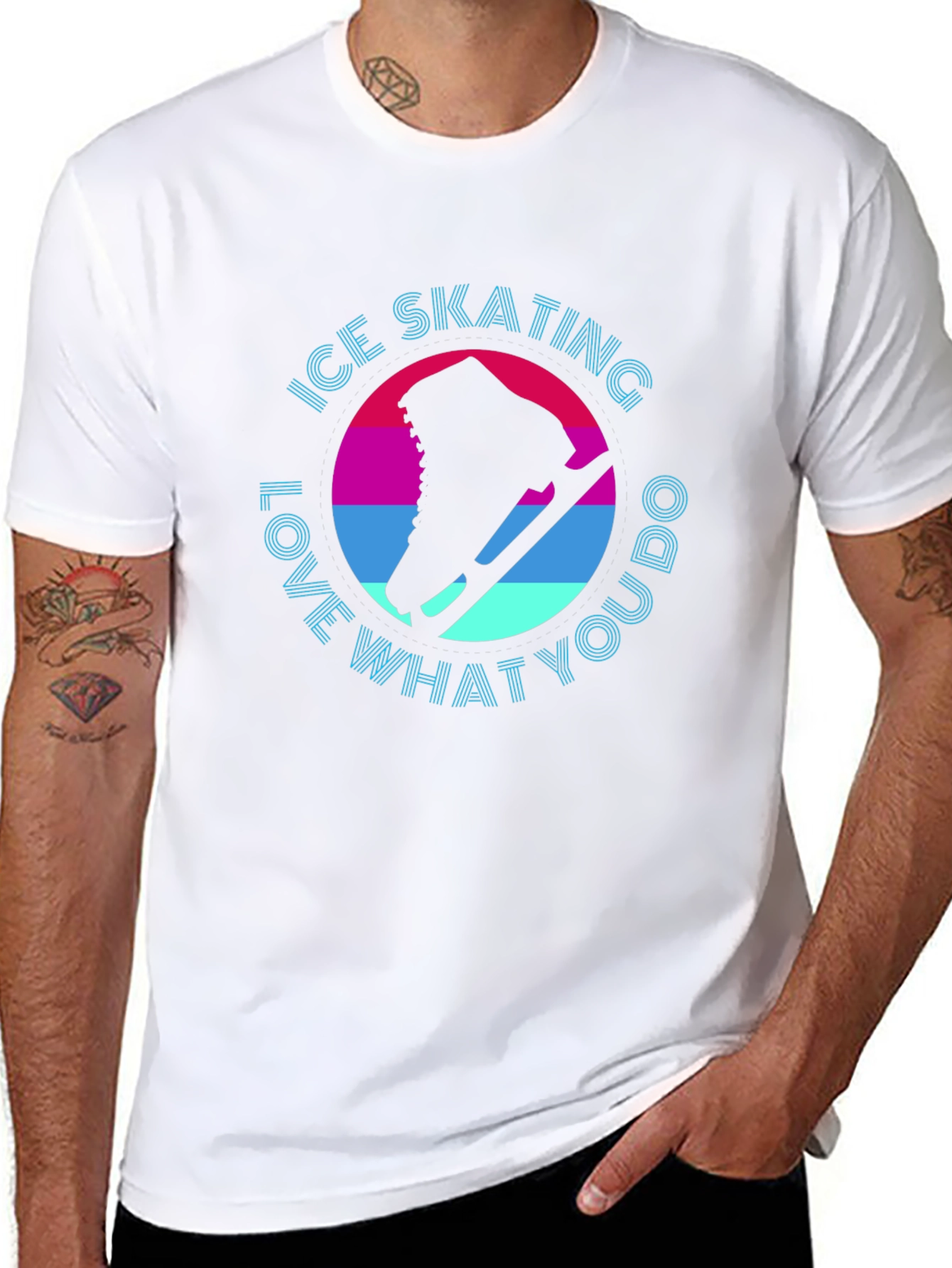 Ice Skating Graphic Tee - Love What You Do