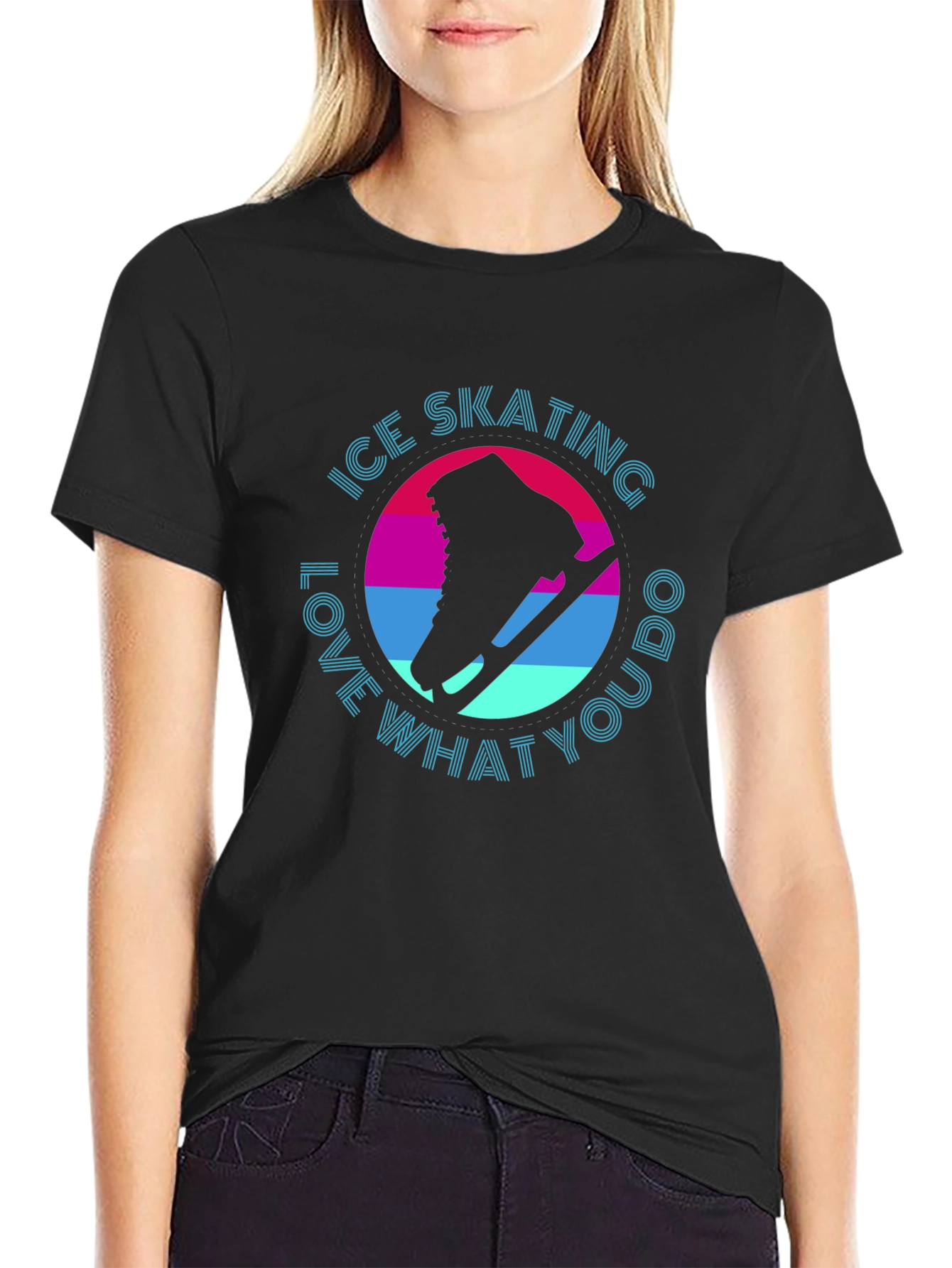 Ice Skating Graphic Tee - Love What You Do