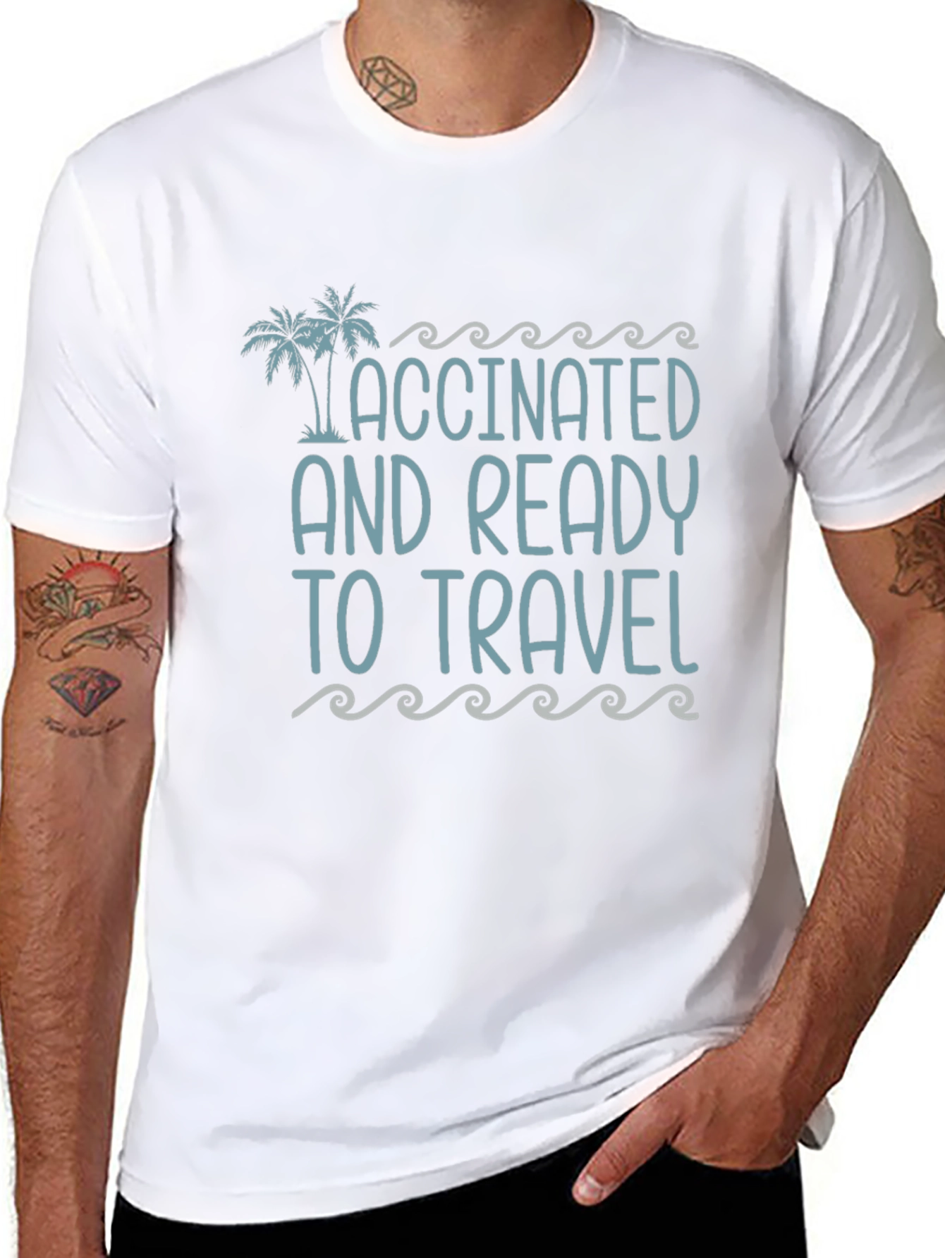 Vaccinated and Ready to Travel Graphic Tee