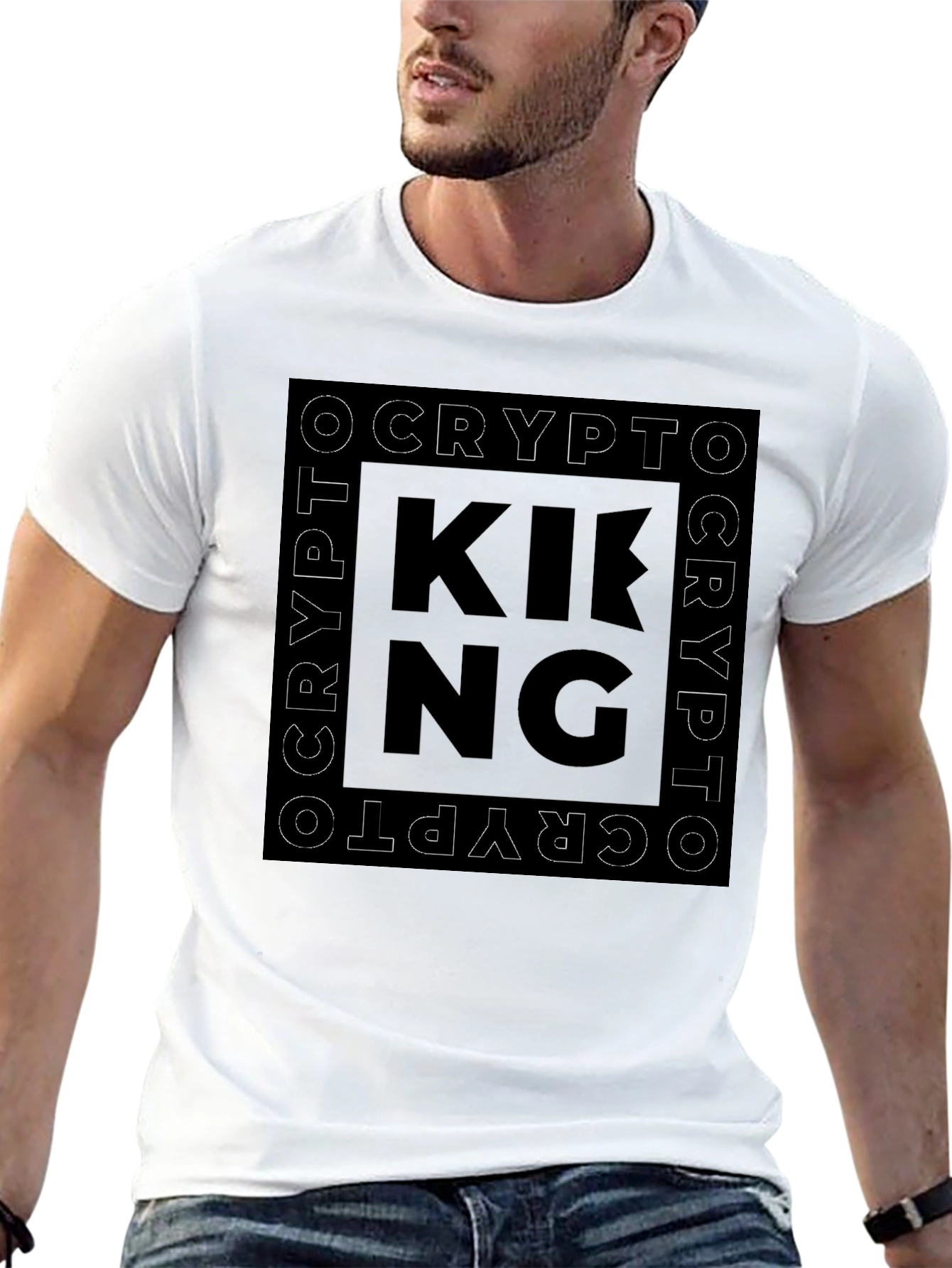 Crypto King Black Graphic Tee