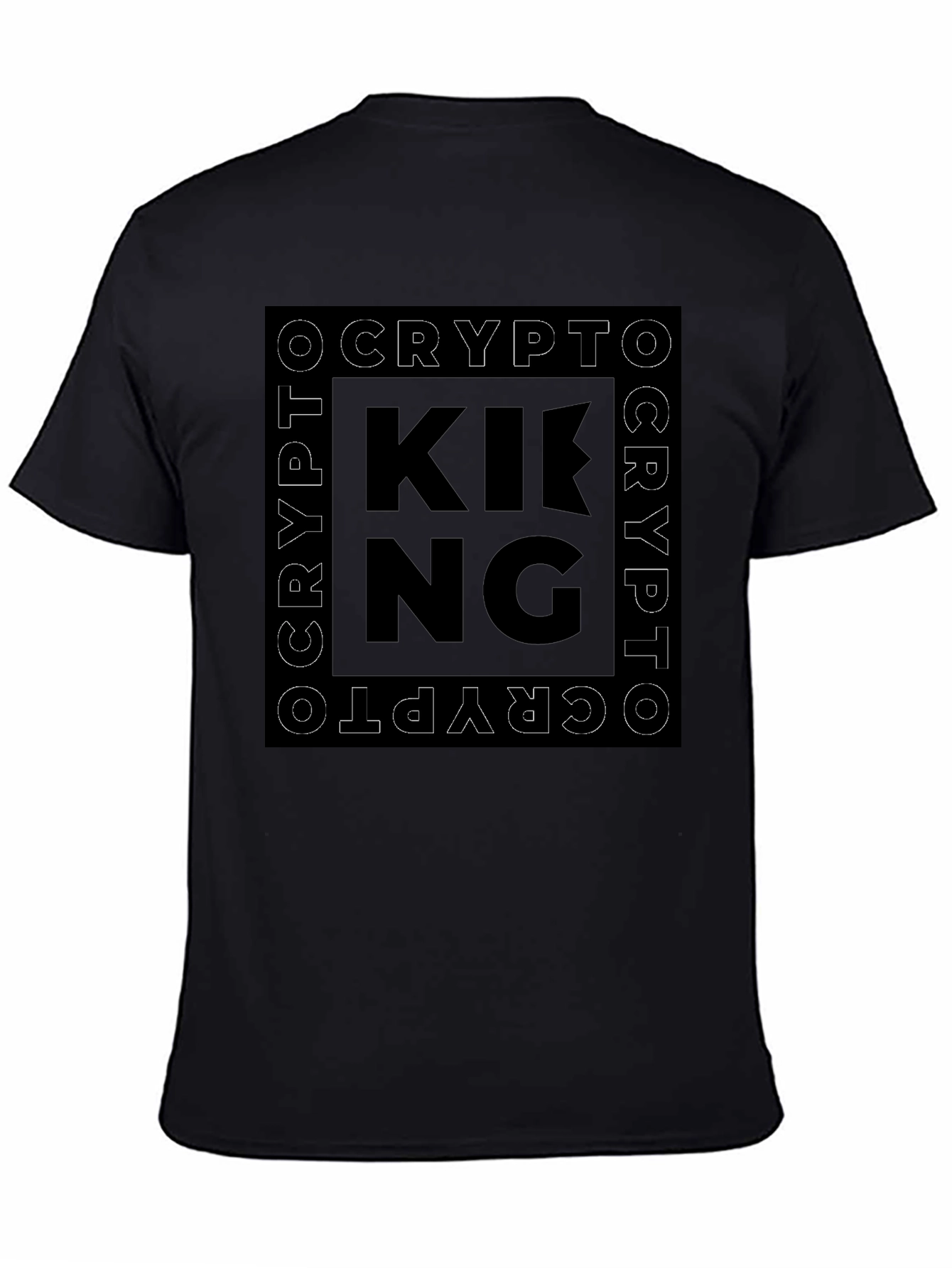 Crypto King Black Graphic Tee
