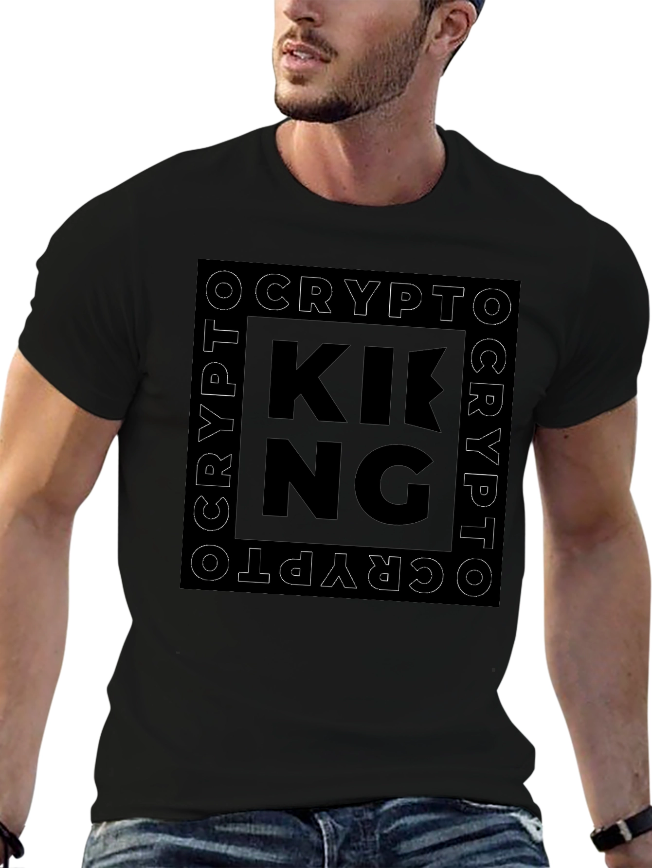 Crypto King Black Graphic Tee