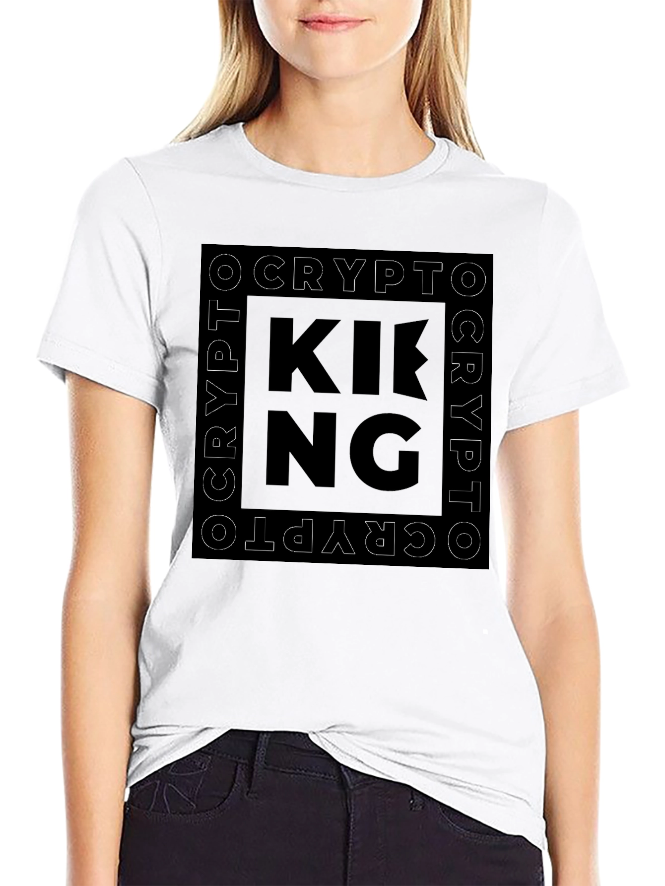 Crypto King Black Graphic Tee