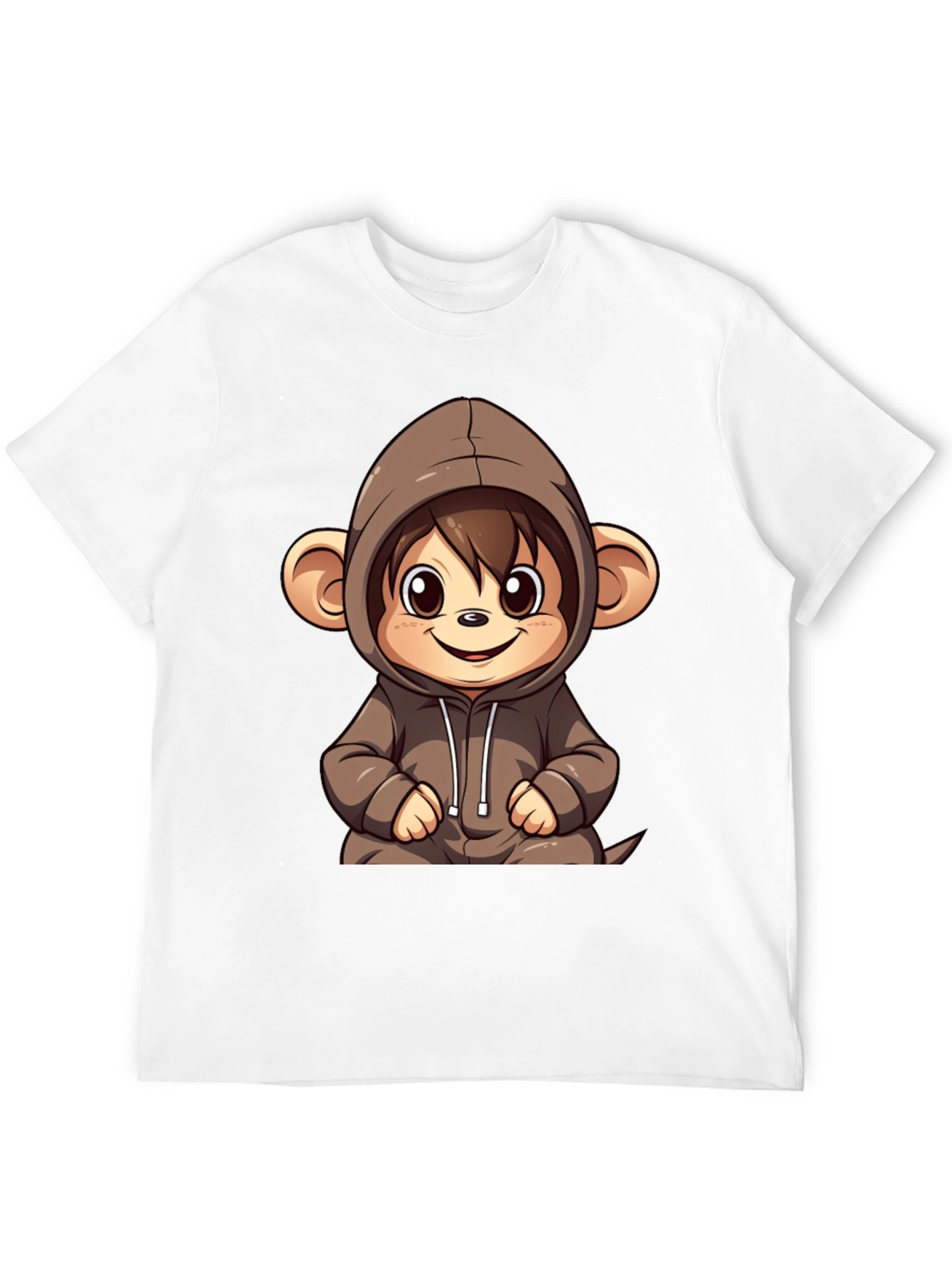 Cute Monkey Hoodie Graphic Tee