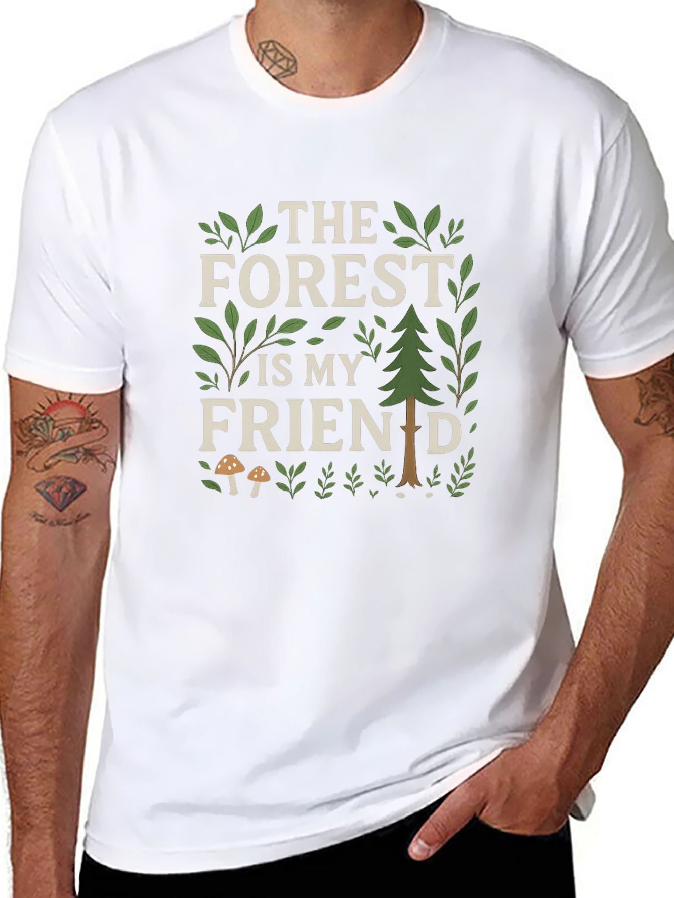 Forest Friend Graphic Tee - Nature Lovers Shirt