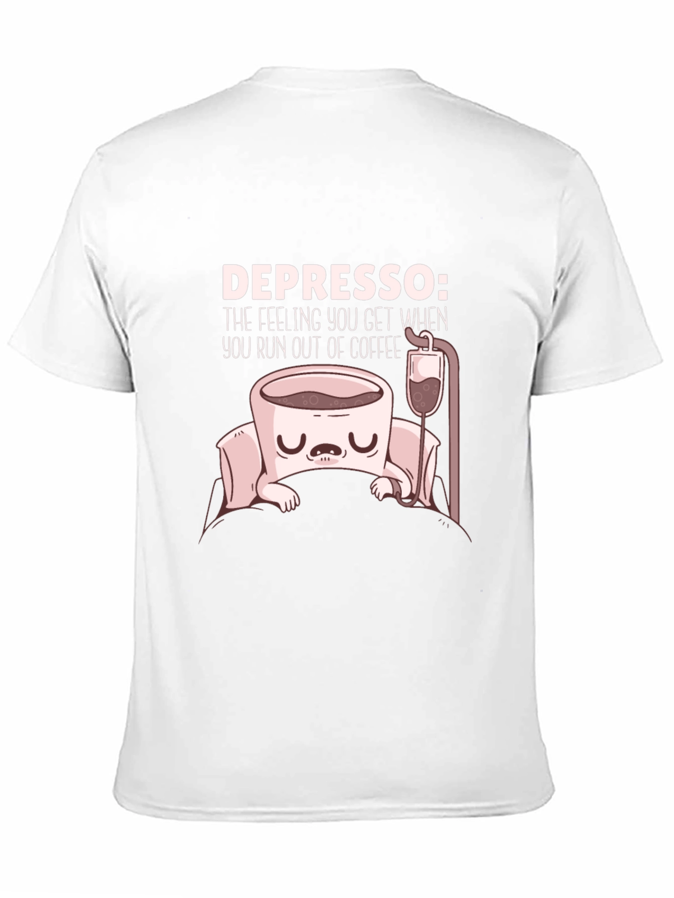 Depresso Coffee T-Shirt Funny Graphic Tee