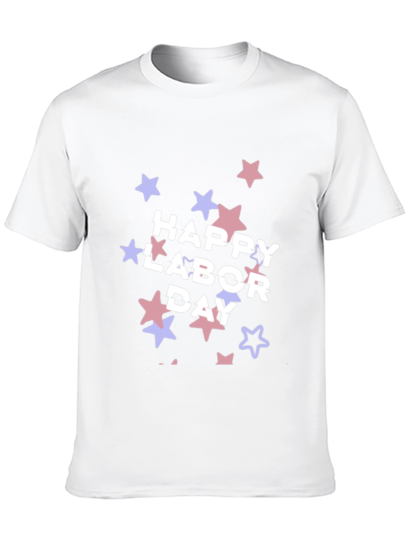 Happy Labor Day T-Shirt - Patriotic Star Design
