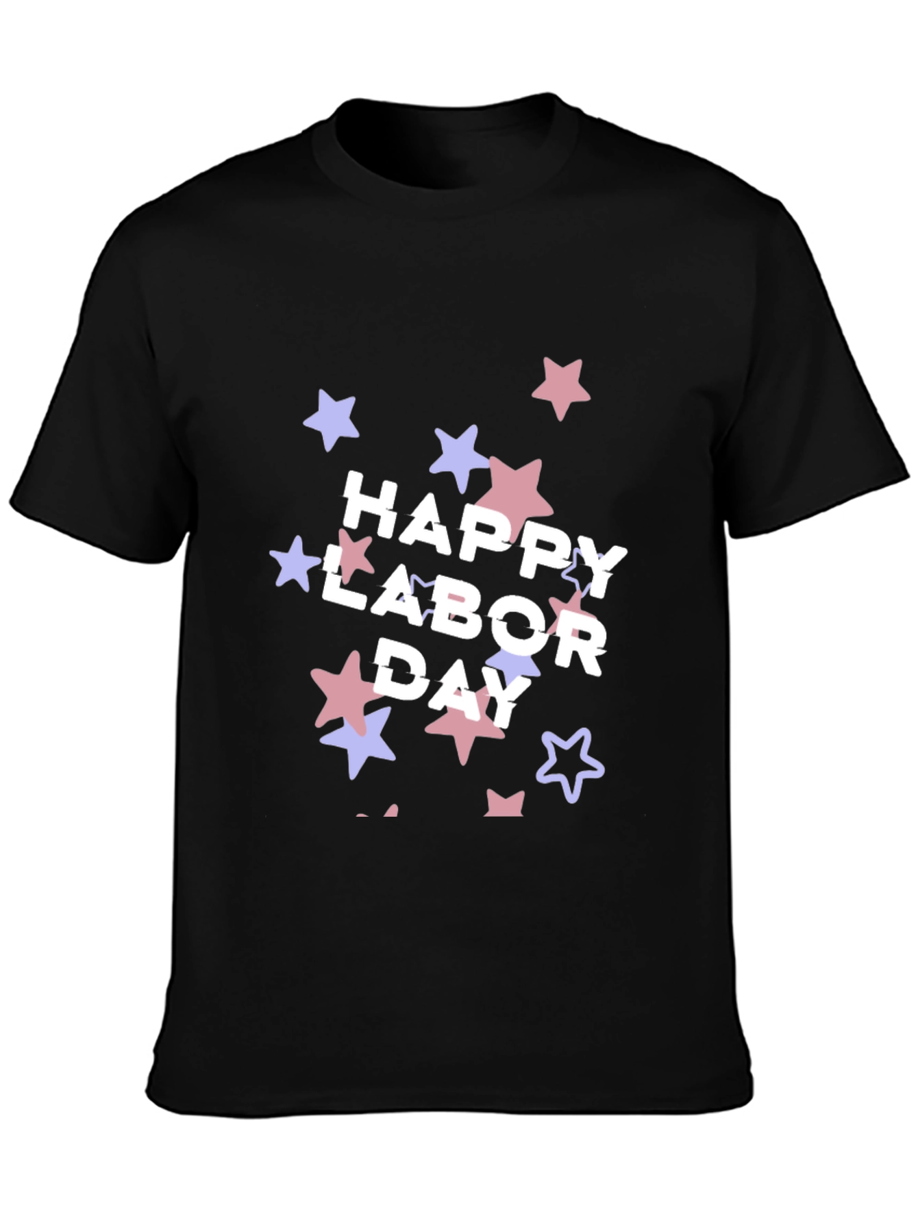 Happy Labor Day T-Shirt - Patriotic Star Design