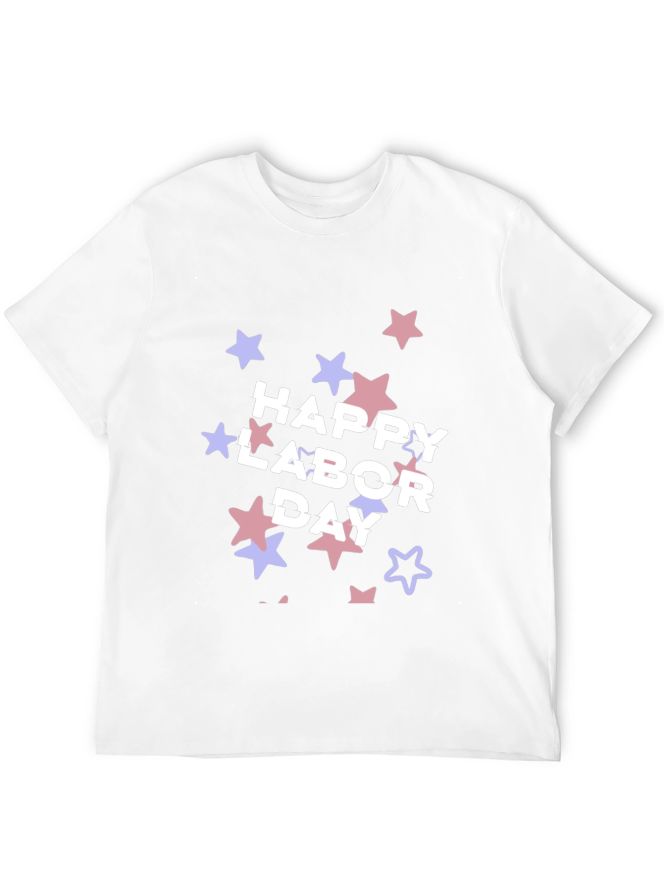 Happy Labor Day T-Shirt - Patriotic Star Design