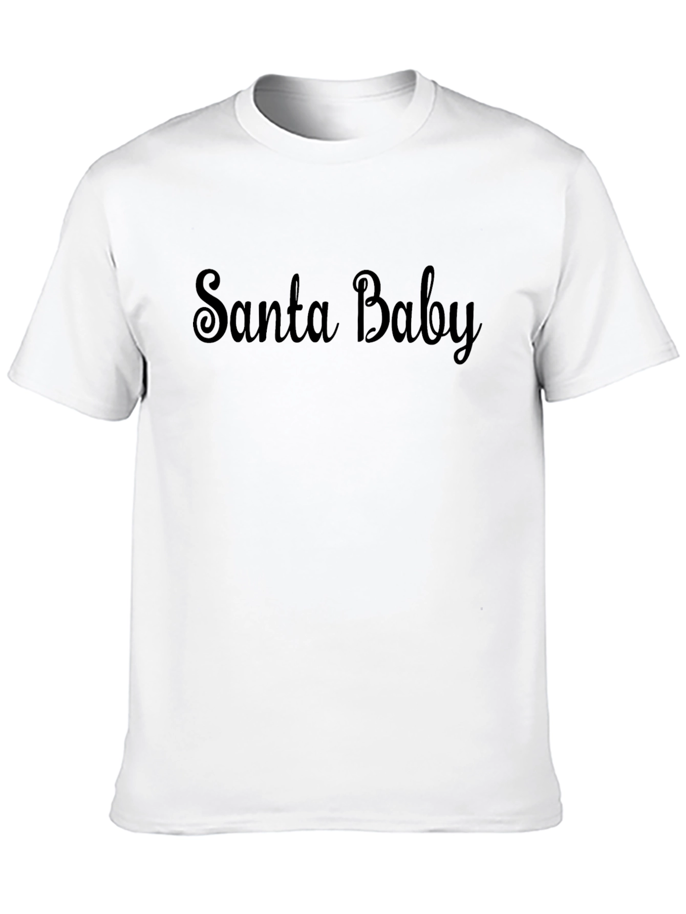 Santa Baby Graphic T-Shirt - Black