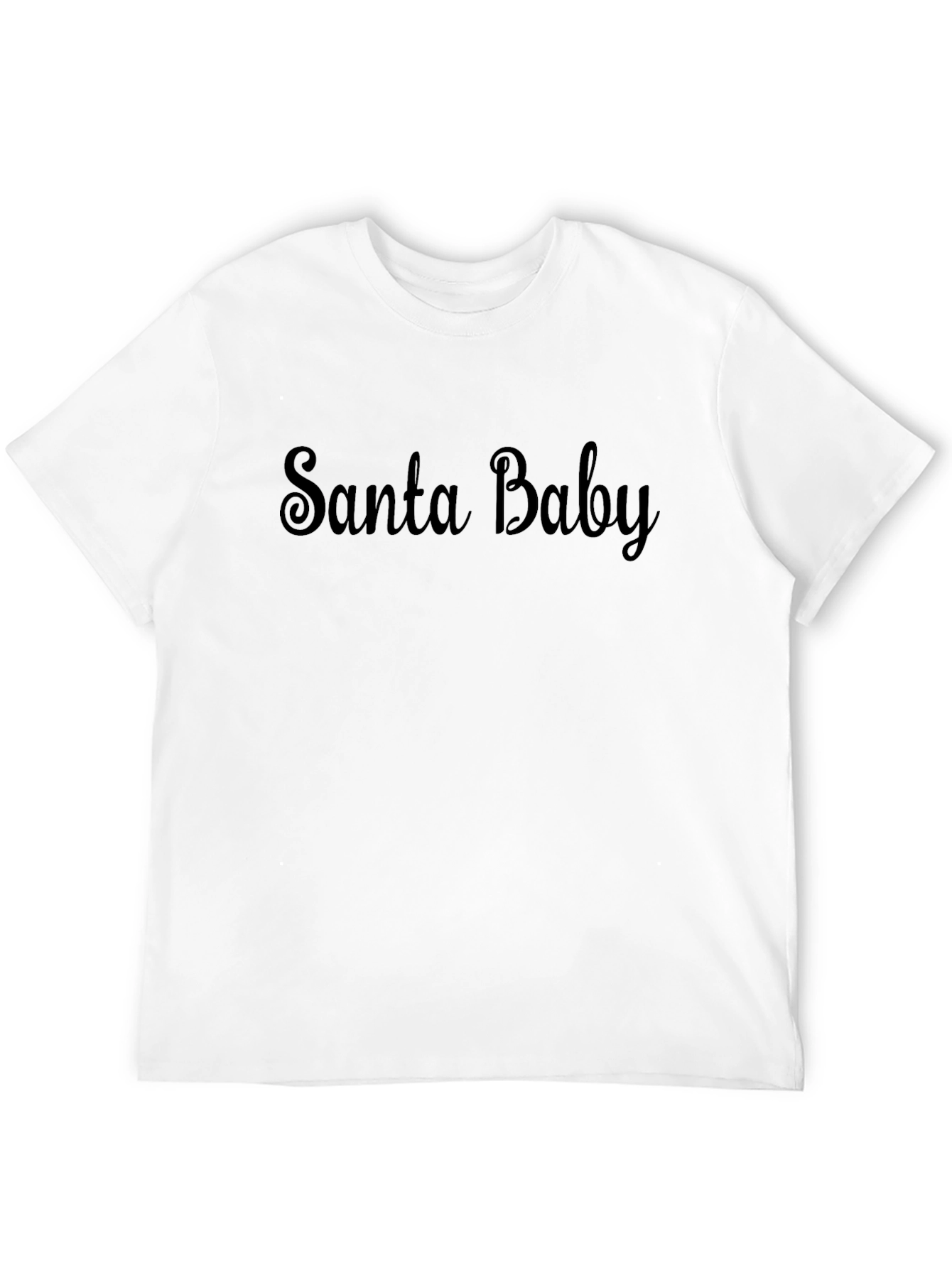 Santa Baby Graphic T-Shirt - Black