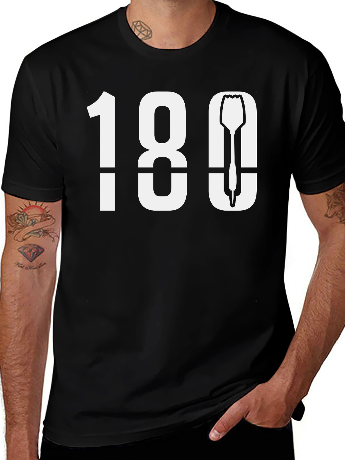 Darts 180 T-Shirt - Bullseye Design