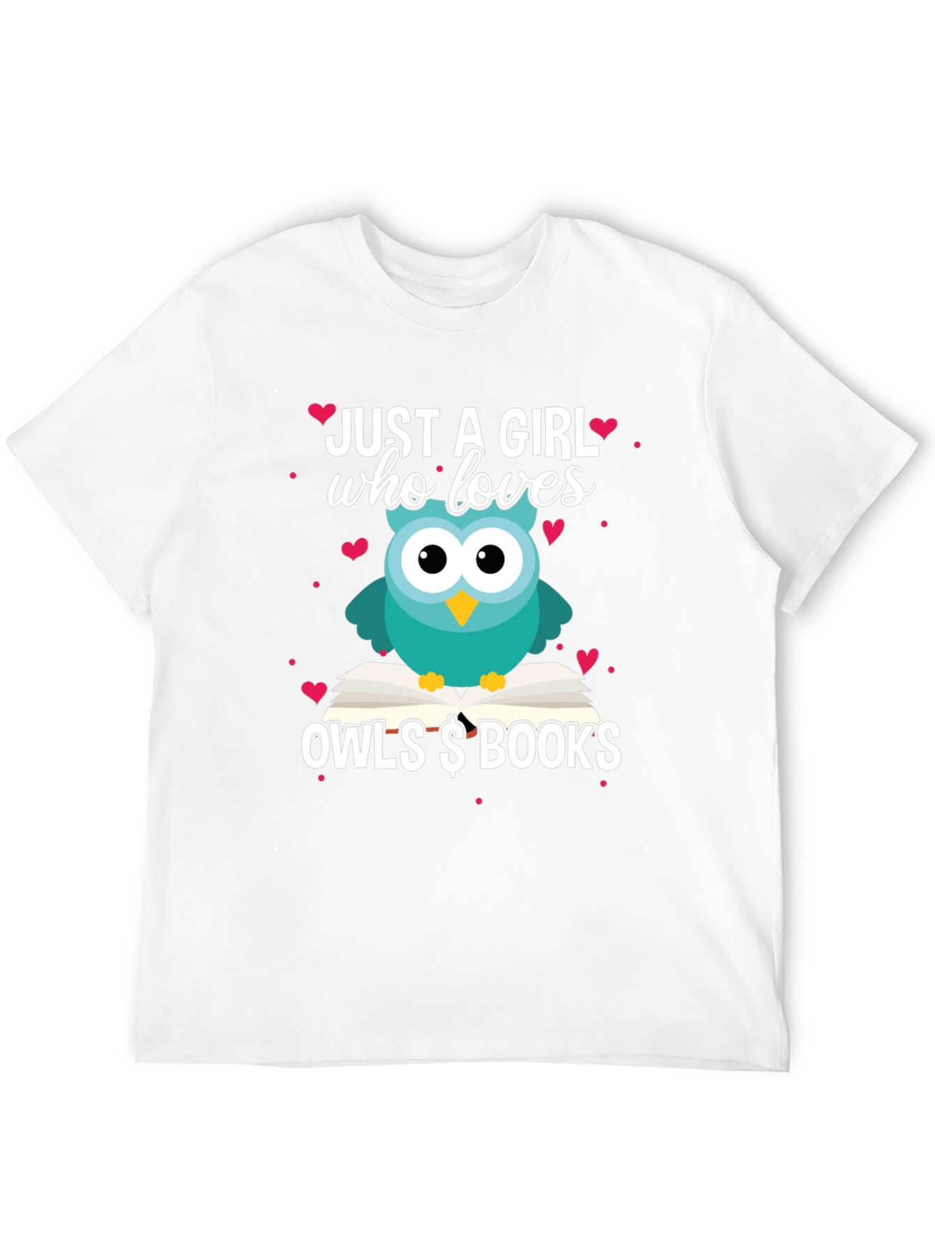 Just A Girl Who Loves Owls & Books T-Shirt