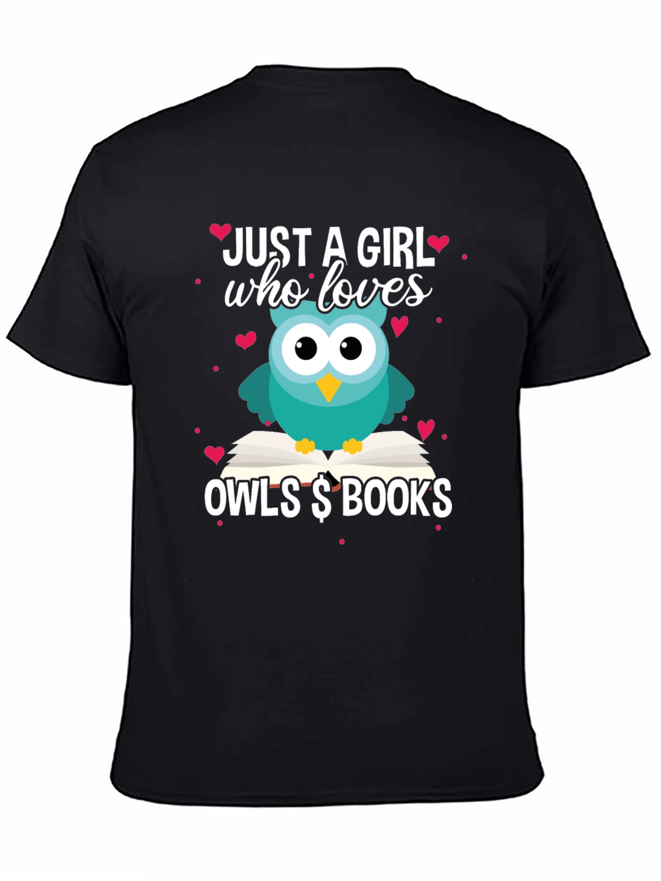 Just A Girl Who Loves Owls & Books T-Shirt