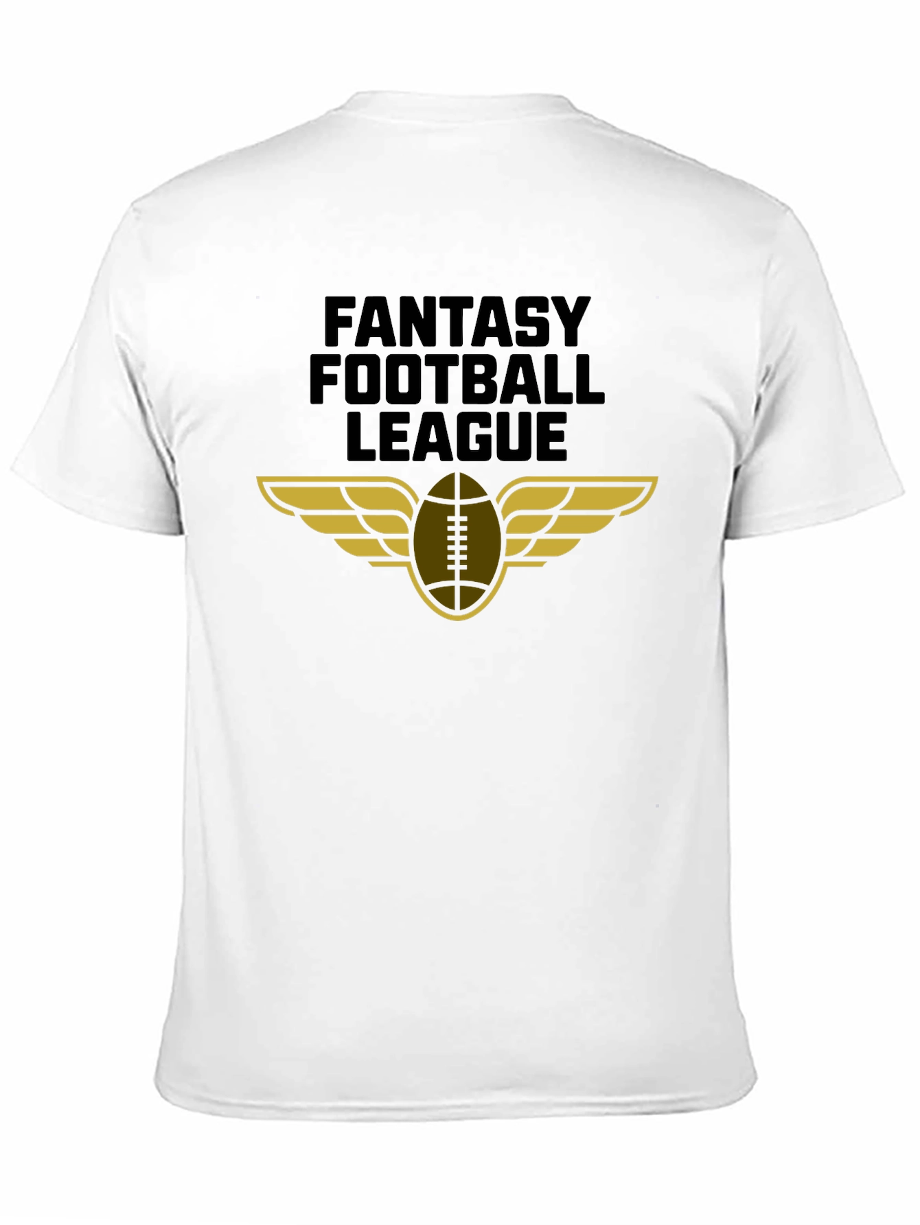 Fantasy Football League Graphic Tee - Black Cotton T-Shirt