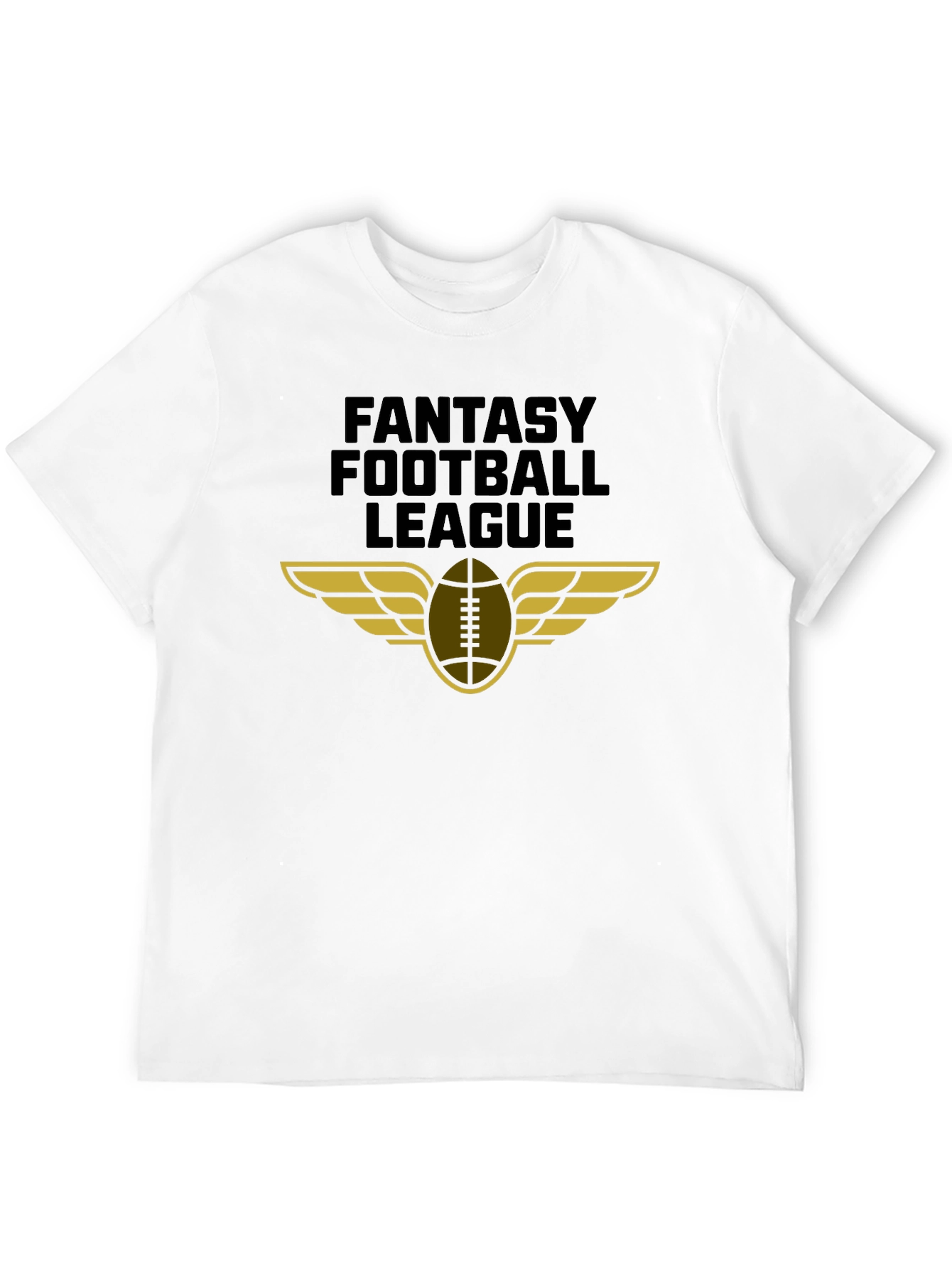 Fantasy Football League Graphic Tee - Black Cotton T-Shirt