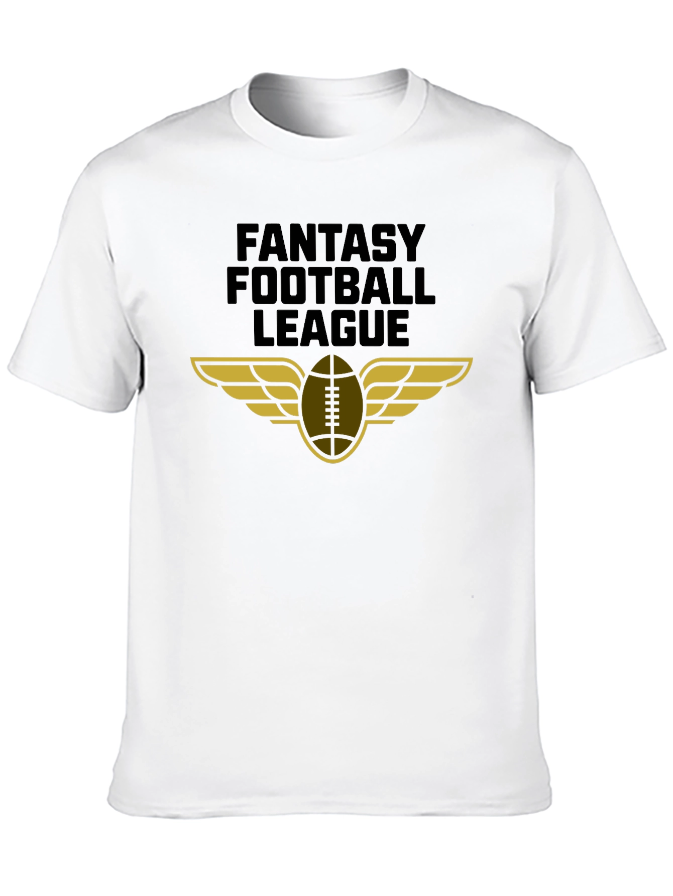 Fantasy Football League Graphic Tee - Black Cotton T-Shirt