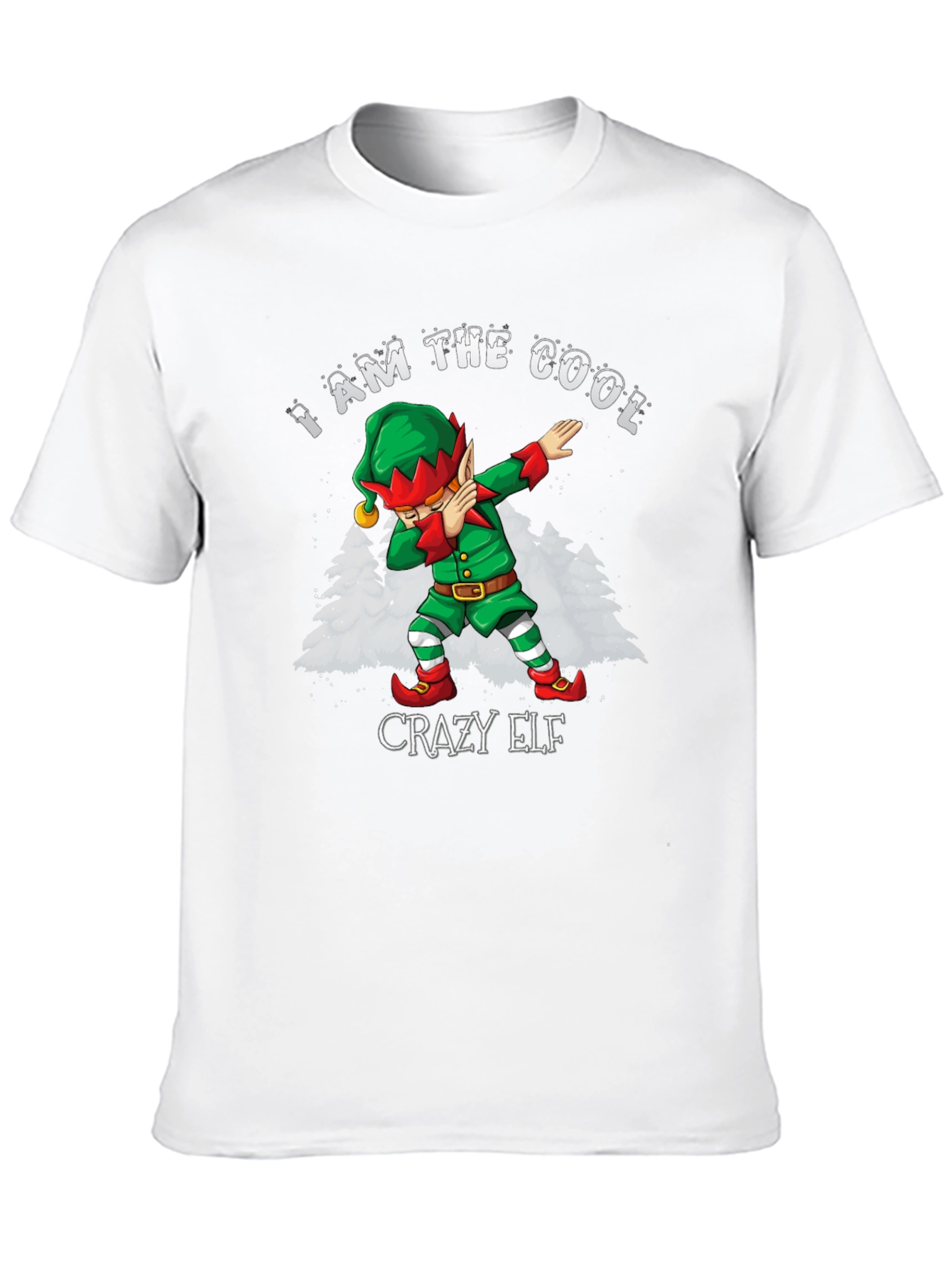 Cool Crazy Elf Dabbing Christmas T-Shirt