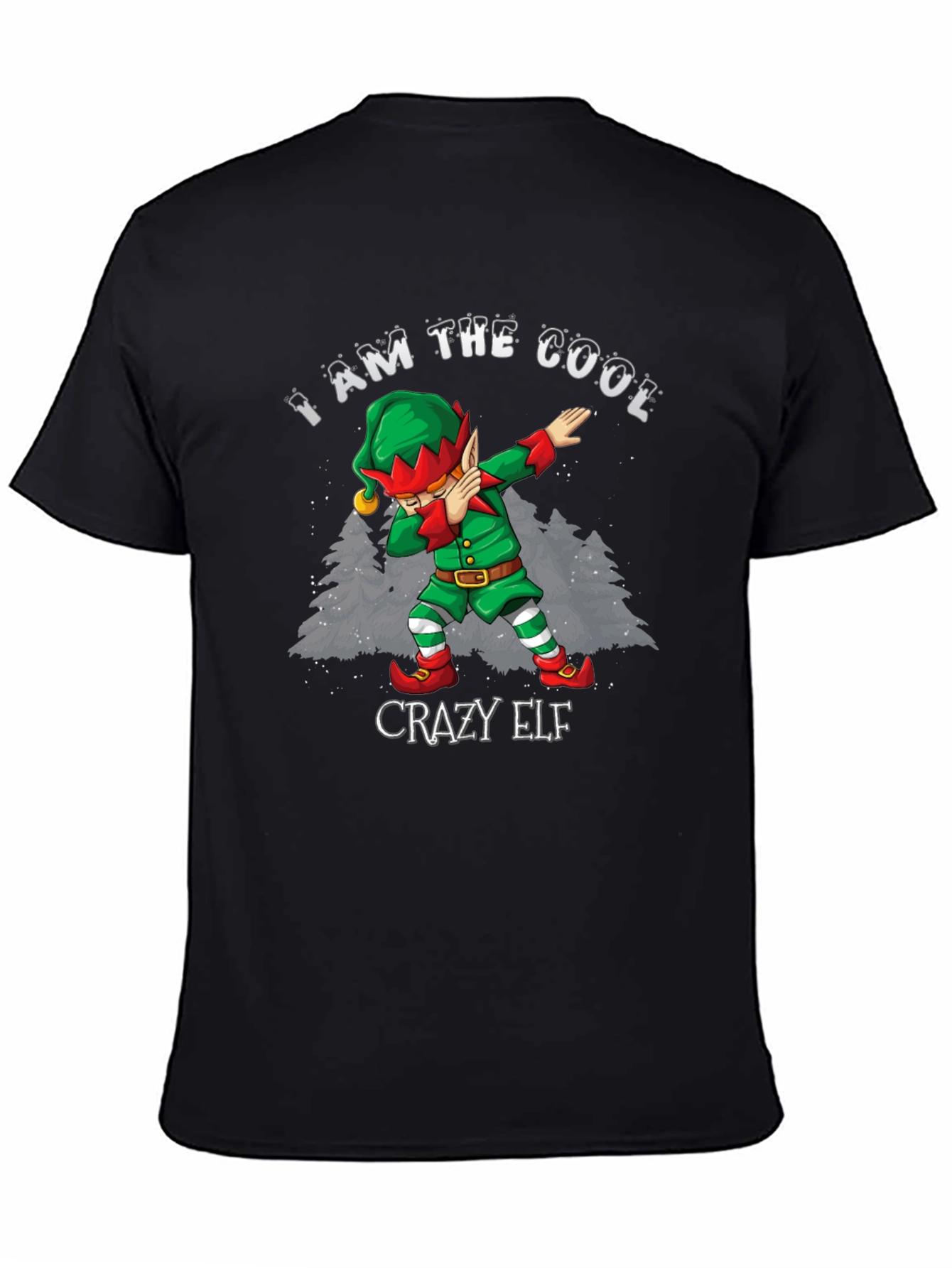 Cool Crazy Elf Dabbing Christmas T-Shirt