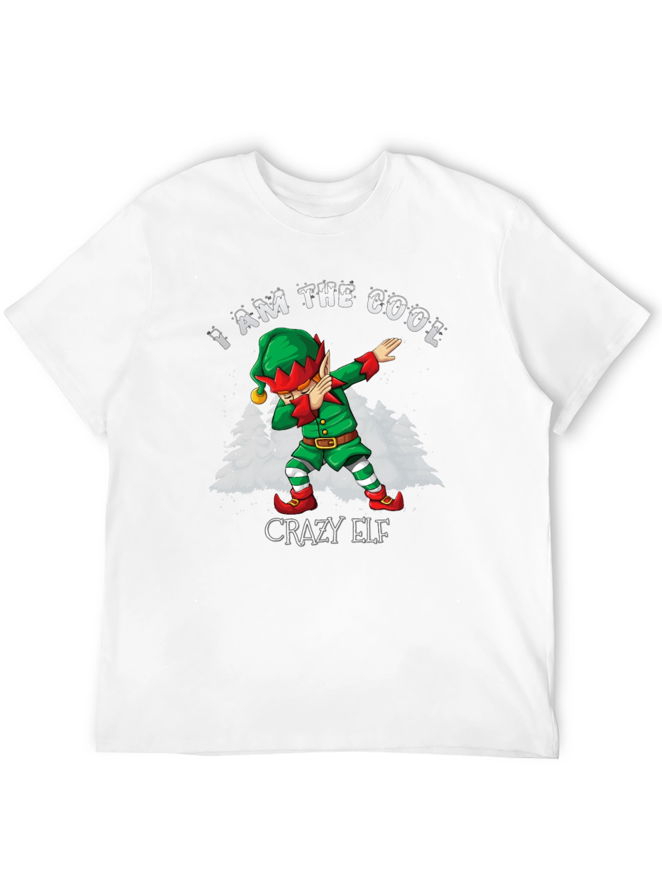 Cool Crazy Elf Dabbing Christmas T-Shirt