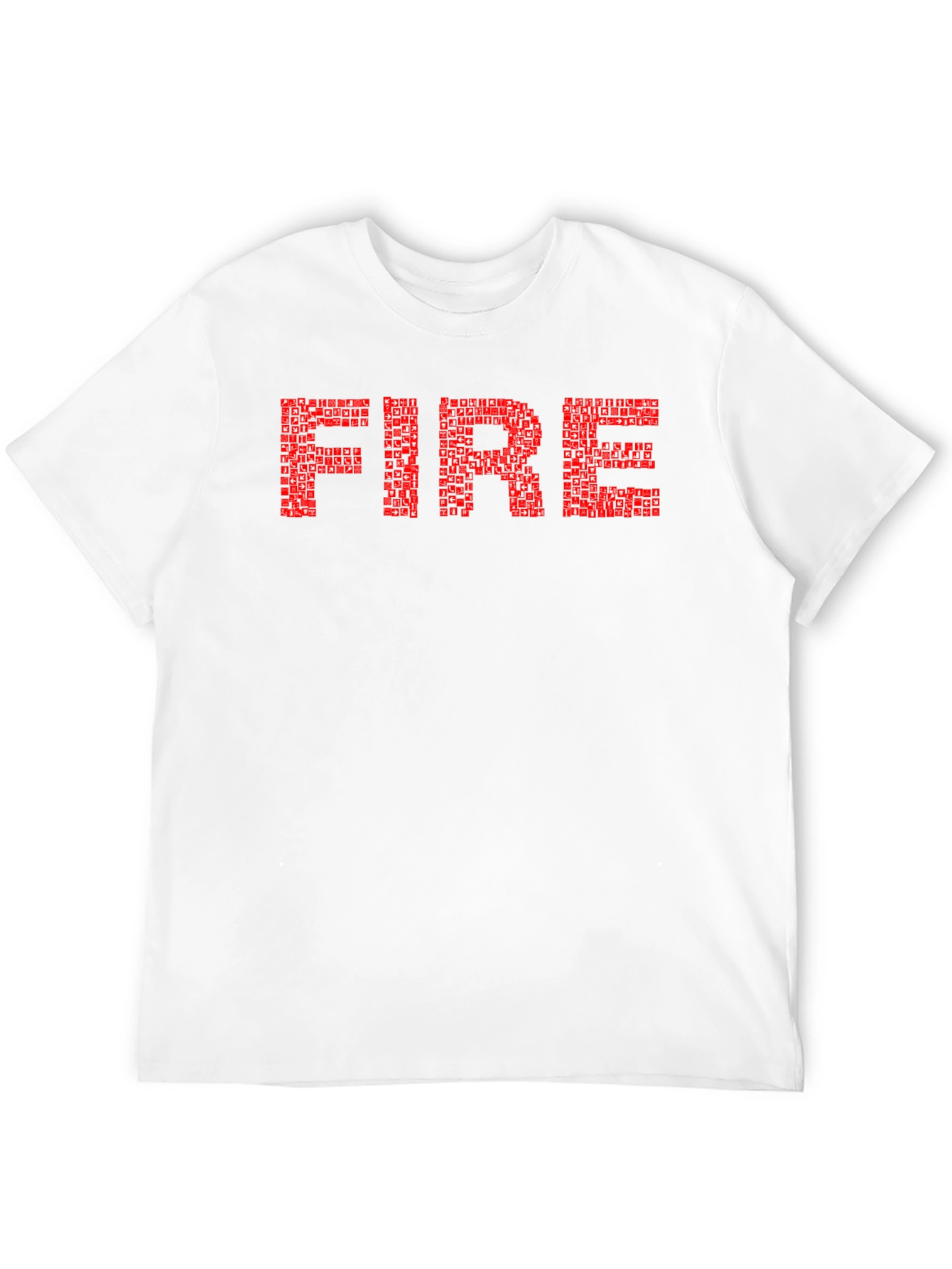 Bold FIRE Graphic Tee - Black Cotton Comfort