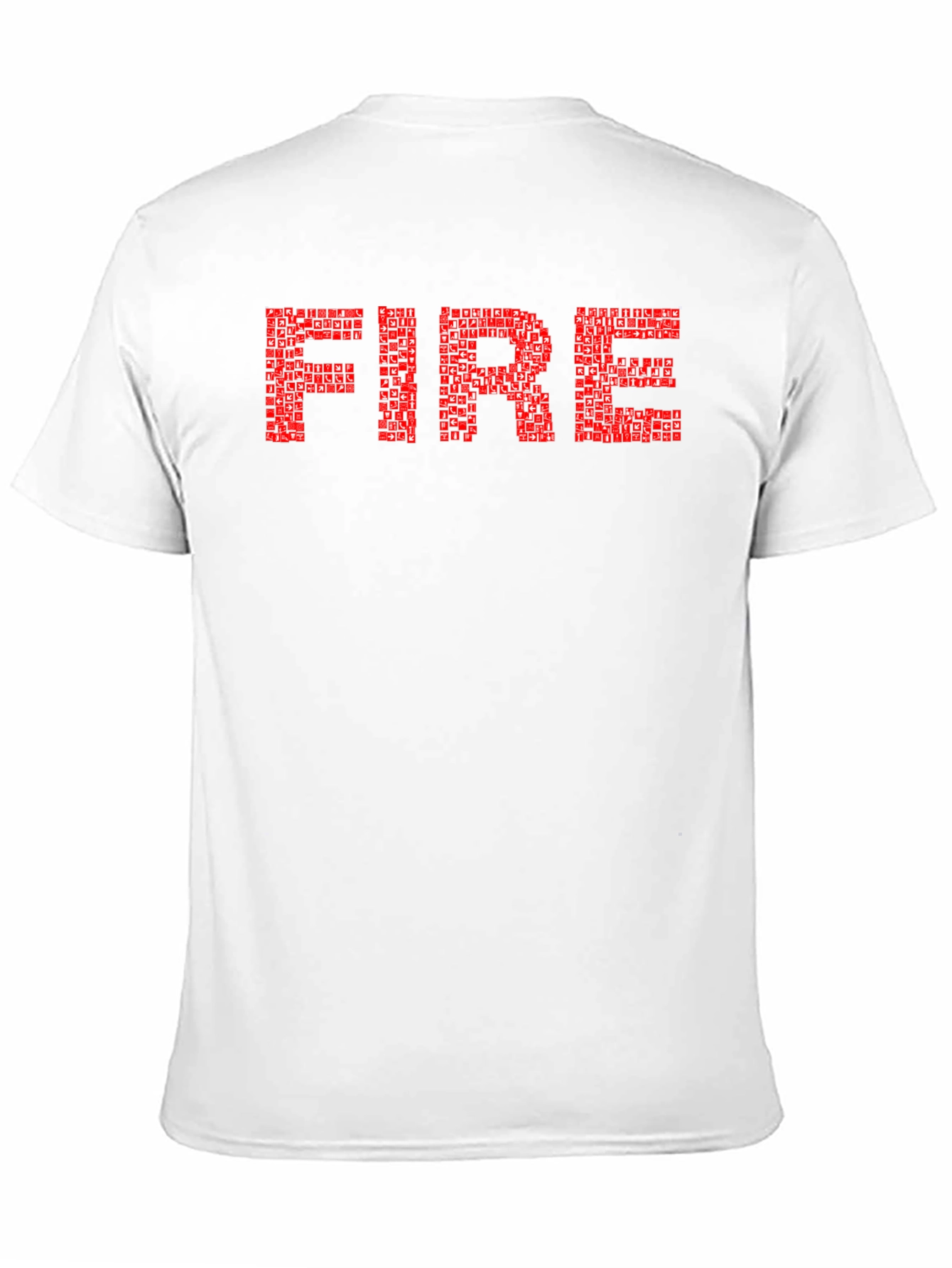 Bold FIRE Graphic Tee - Black Cotton Comfort
