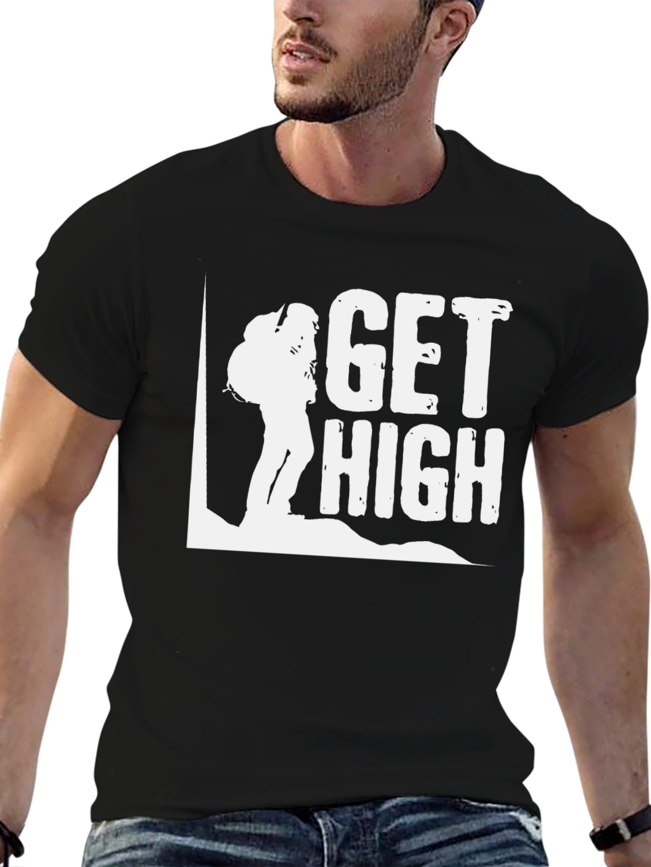 Get High Hiking T-Shirt - Adventure Ready