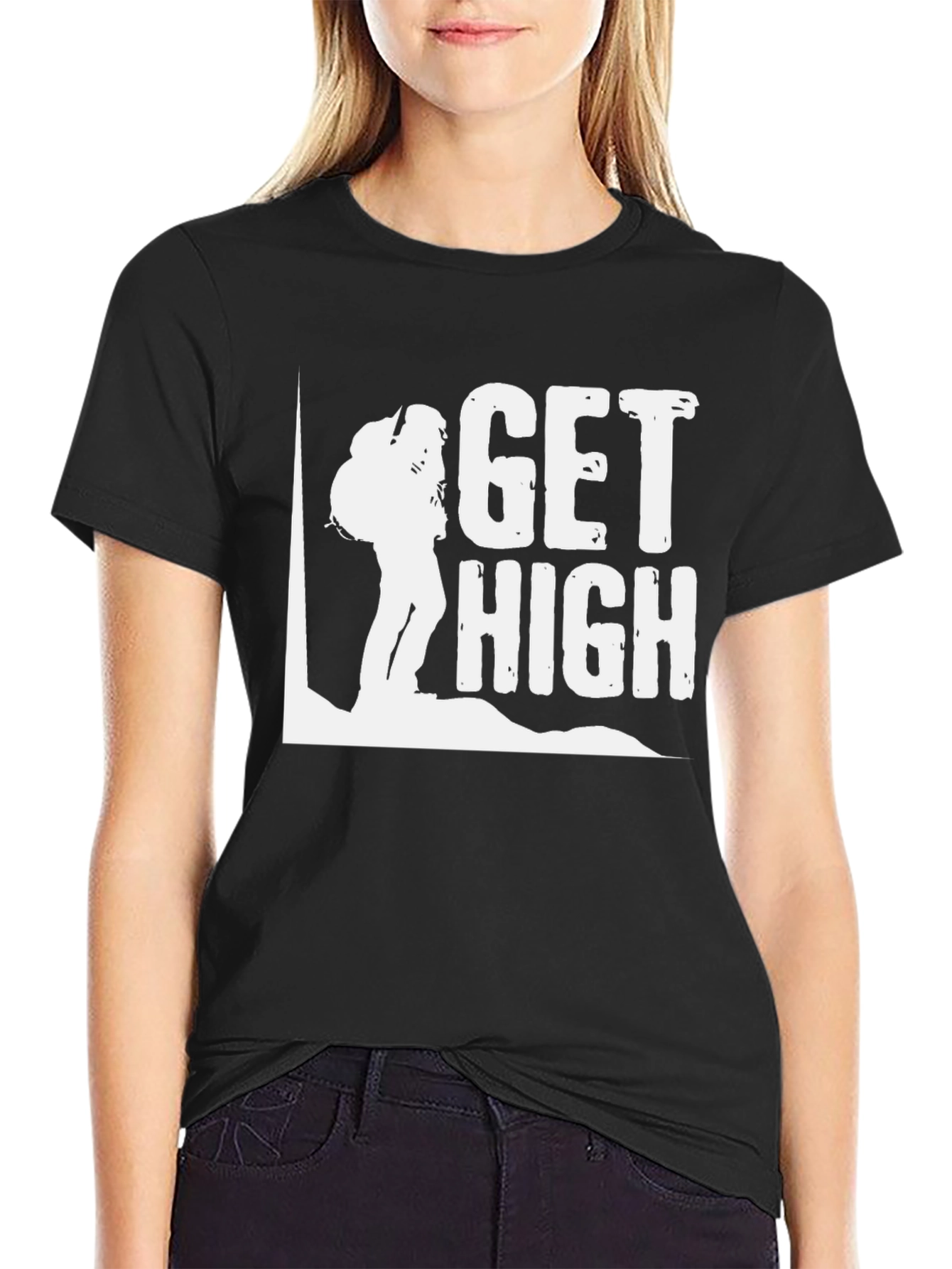 Get High Hiking T-Shirt - Adventure Ready