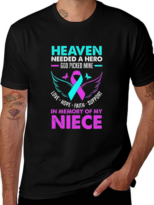 Heaven Needed a Hero Niece Memorial T-Shirt