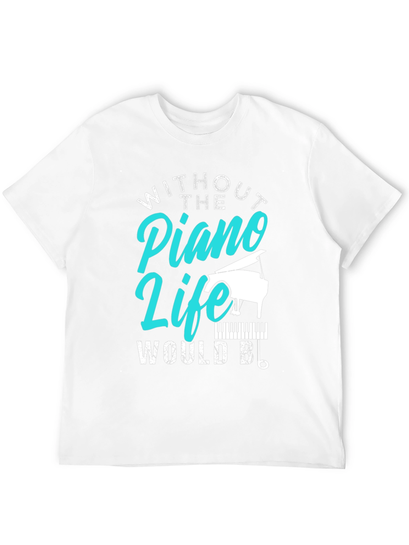 Piano Life Graphic Tee - Music Lover Shirt