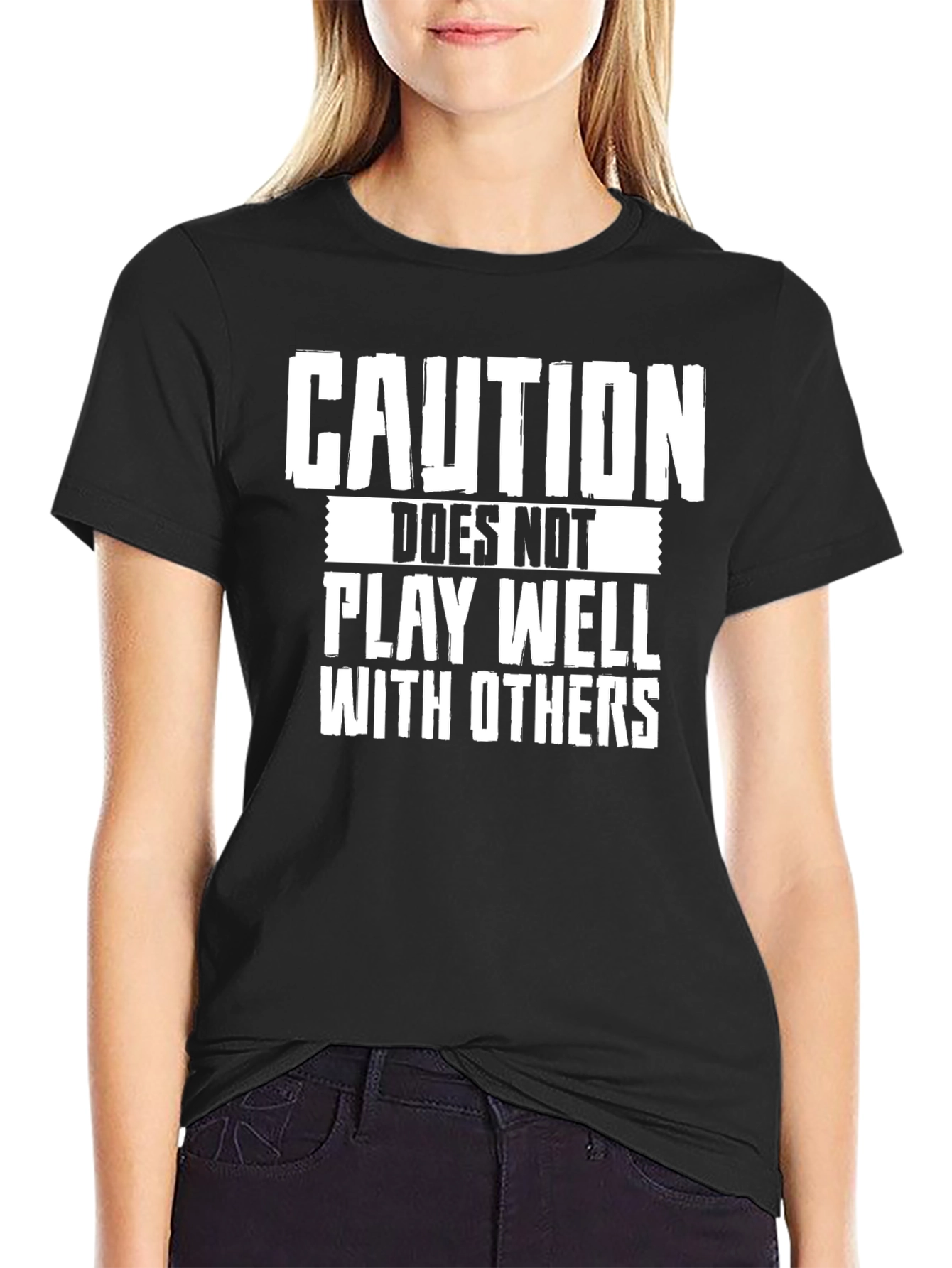 Caution T-Shirt: Doesnt Play Well With Others